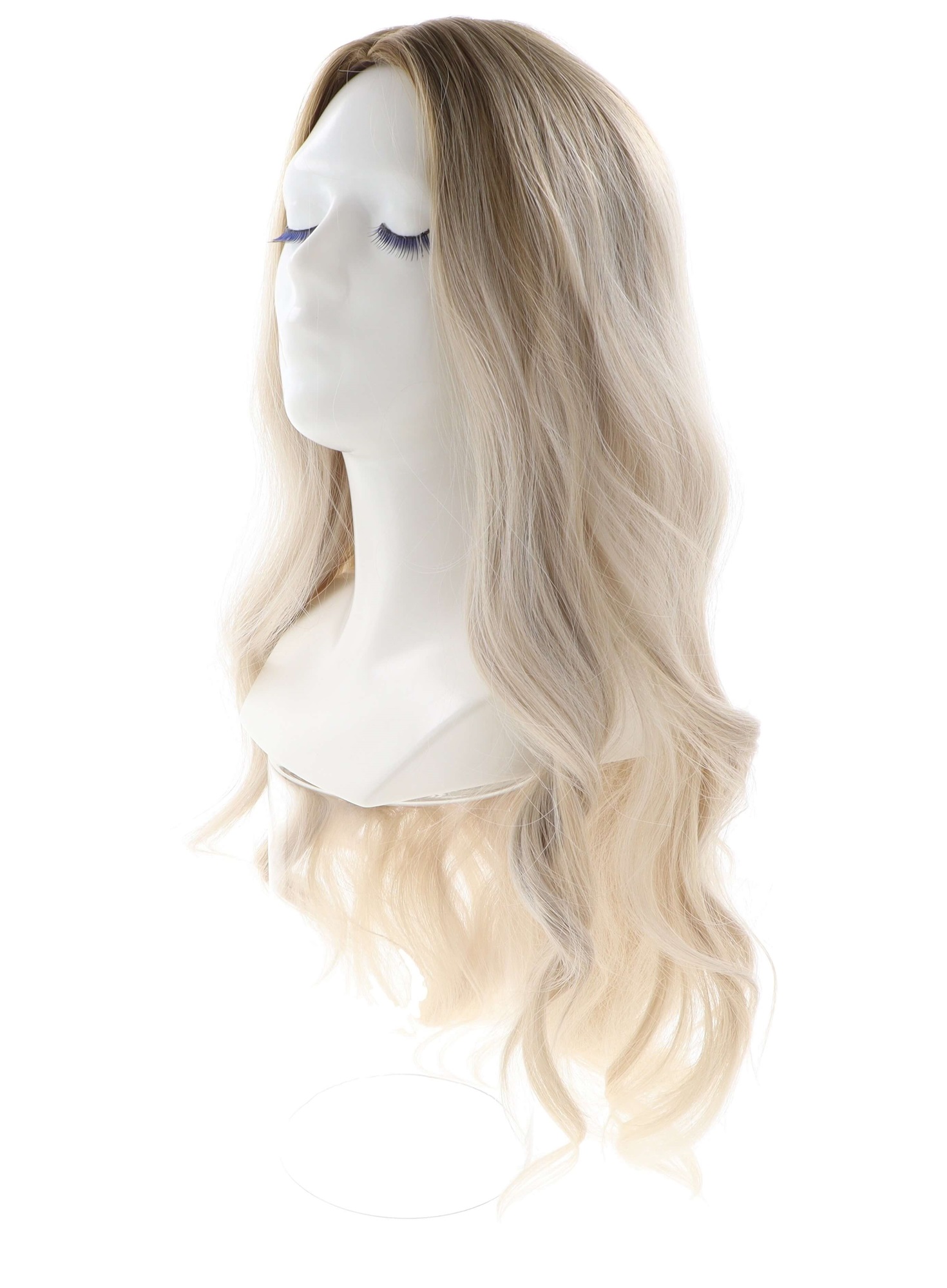 Perukas Nr. 5302 natūrali blond spalva, lengvai banguotas, ilgis 70cm