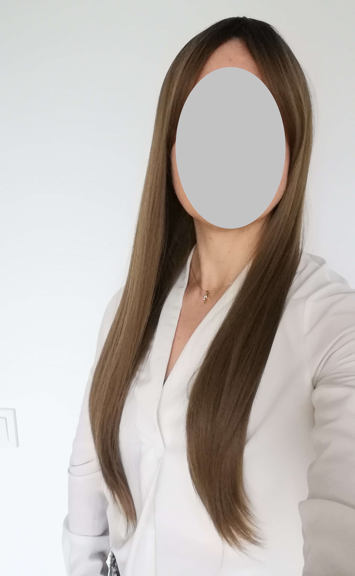 Perukas Nr. 306 rudas, tiesus, ilgis 70cm