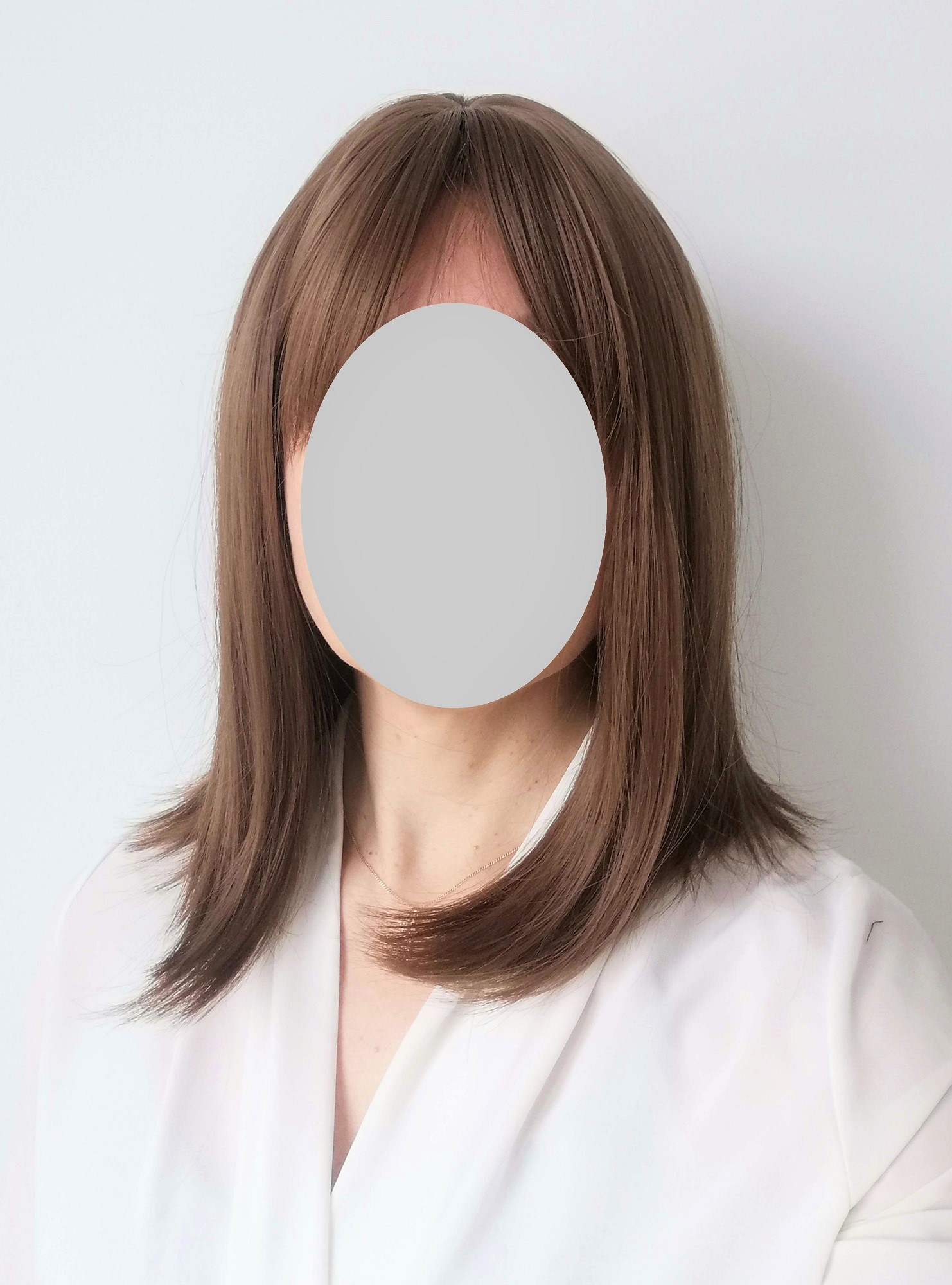 Perukas Nr. 1164(1) rudas kare, ilgis 38cm