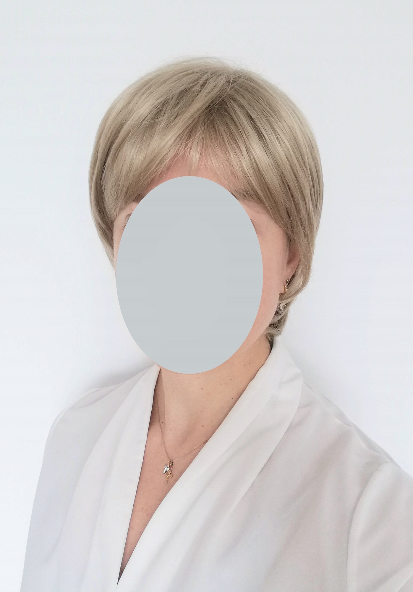 Perukas Nr. 24 trumpų plaukų, natūrali blond spalva