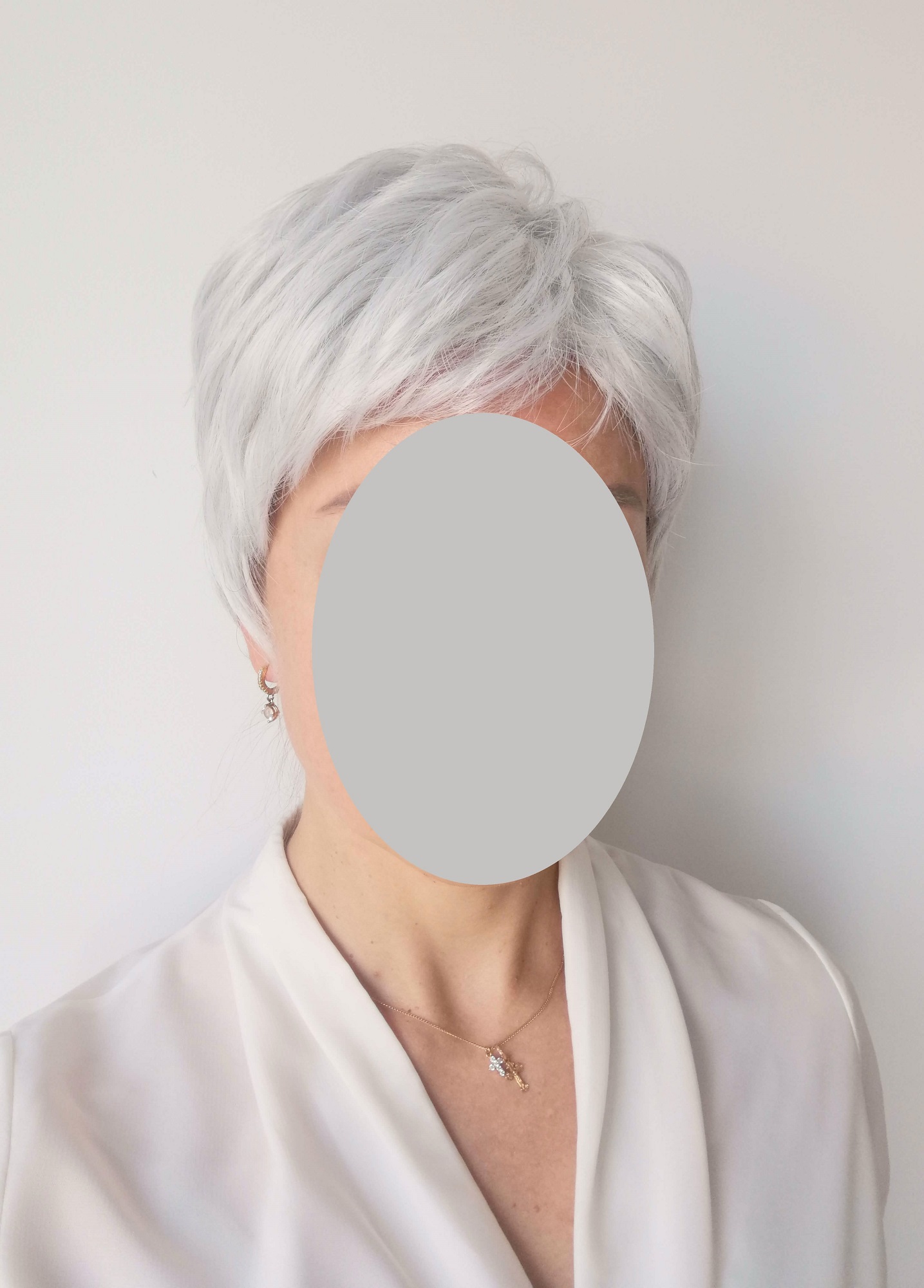 Žilas perukas, trumpų plaukų