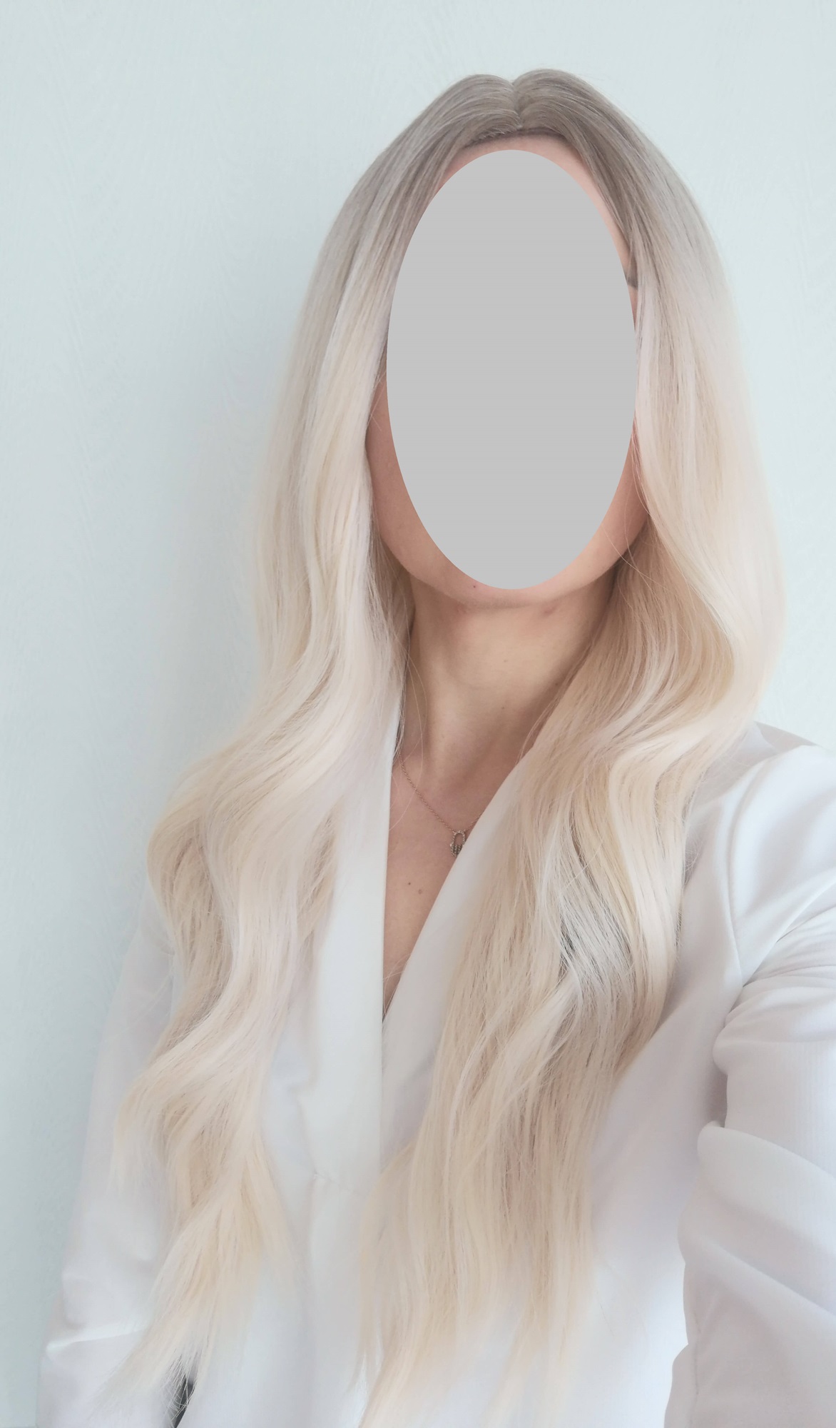 Perukas Nr. 179(11) blond spalva, ombre, ilgis 70cm