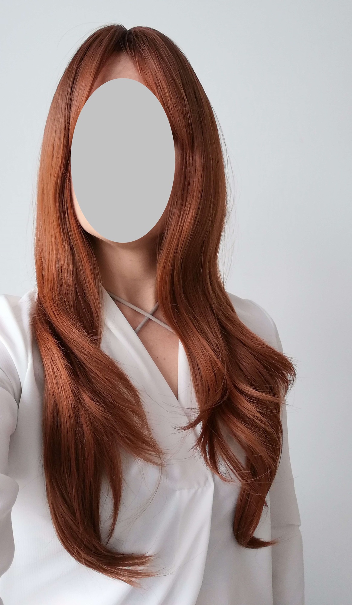 Perukas Nr. 015(1) rausvas, su kirpčiukais, ilgis 70cm