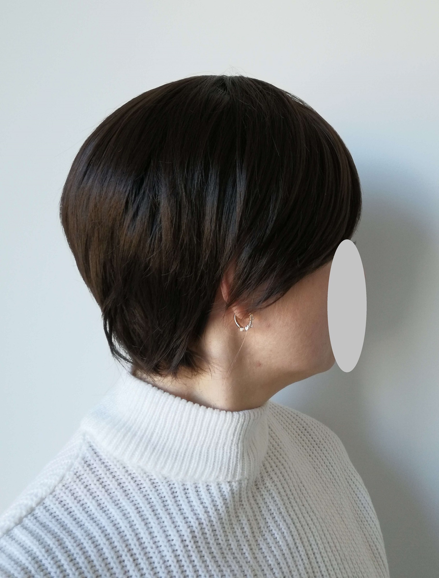 Perukas Nr. H179 trumpų plaukų, tamsiai rudas