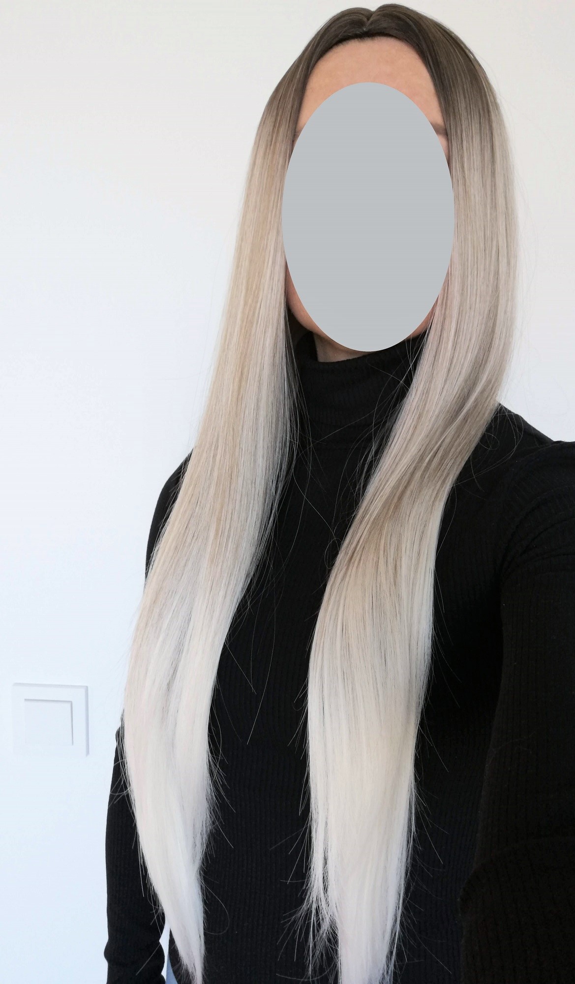 Perukas Nr. 9162(2) natūrali blond ombre spalva, ilgis 80cm