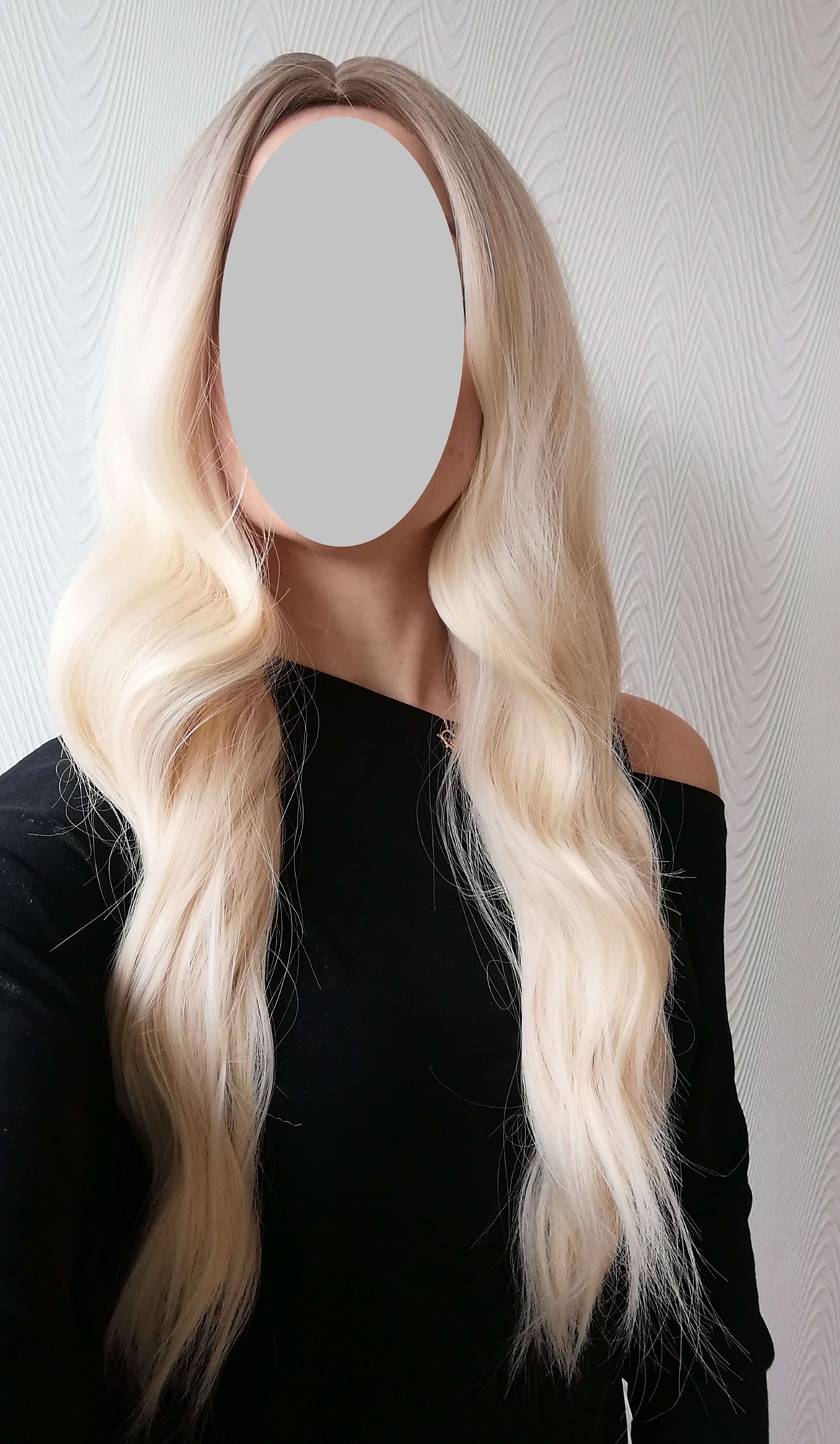 Perukas Nr. 179(11) blond spalva, ombre, ilgis 70cm