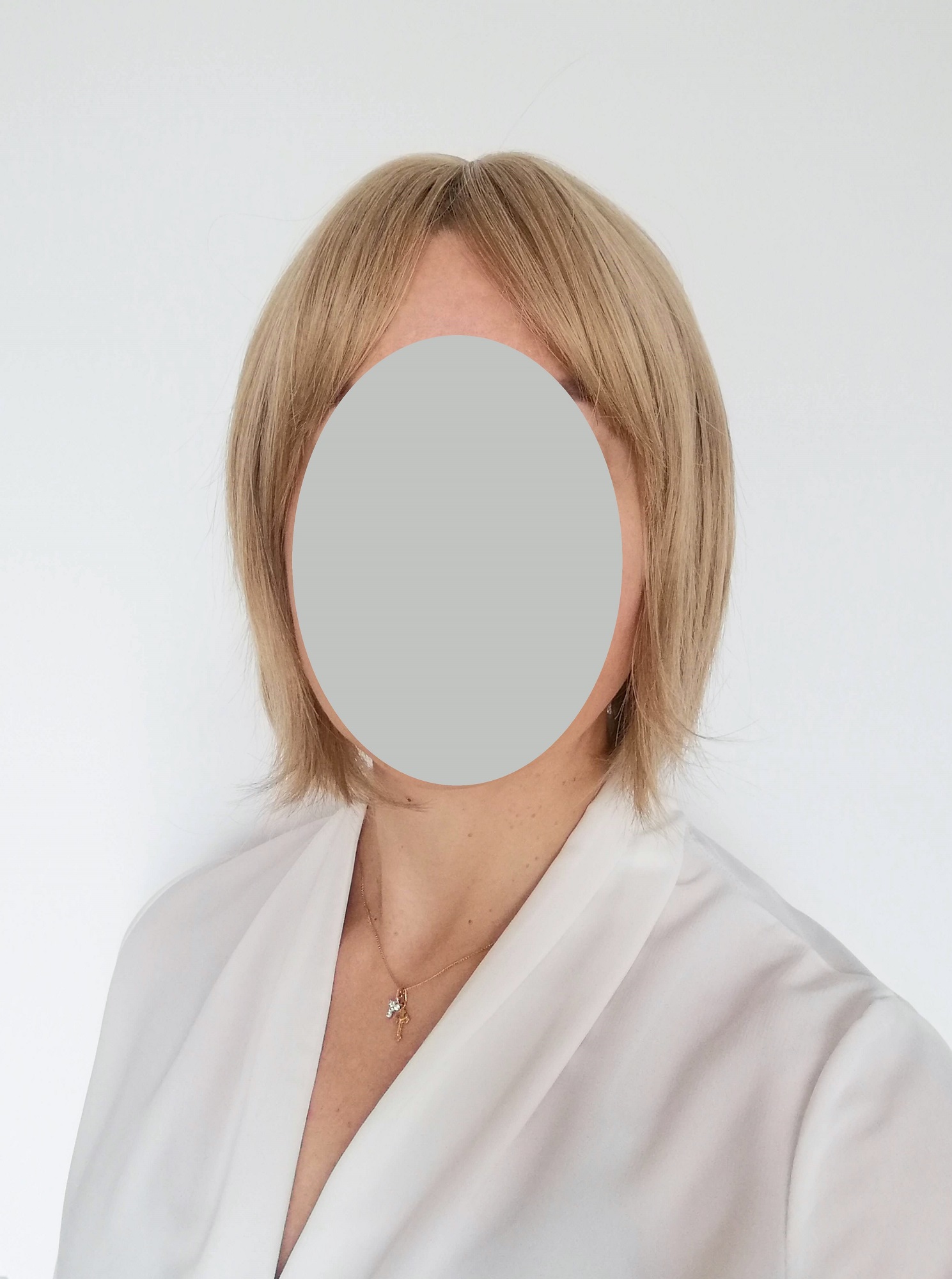Perukas Nr. 1109(1) natūrali blond spalva, ilgis 30cm