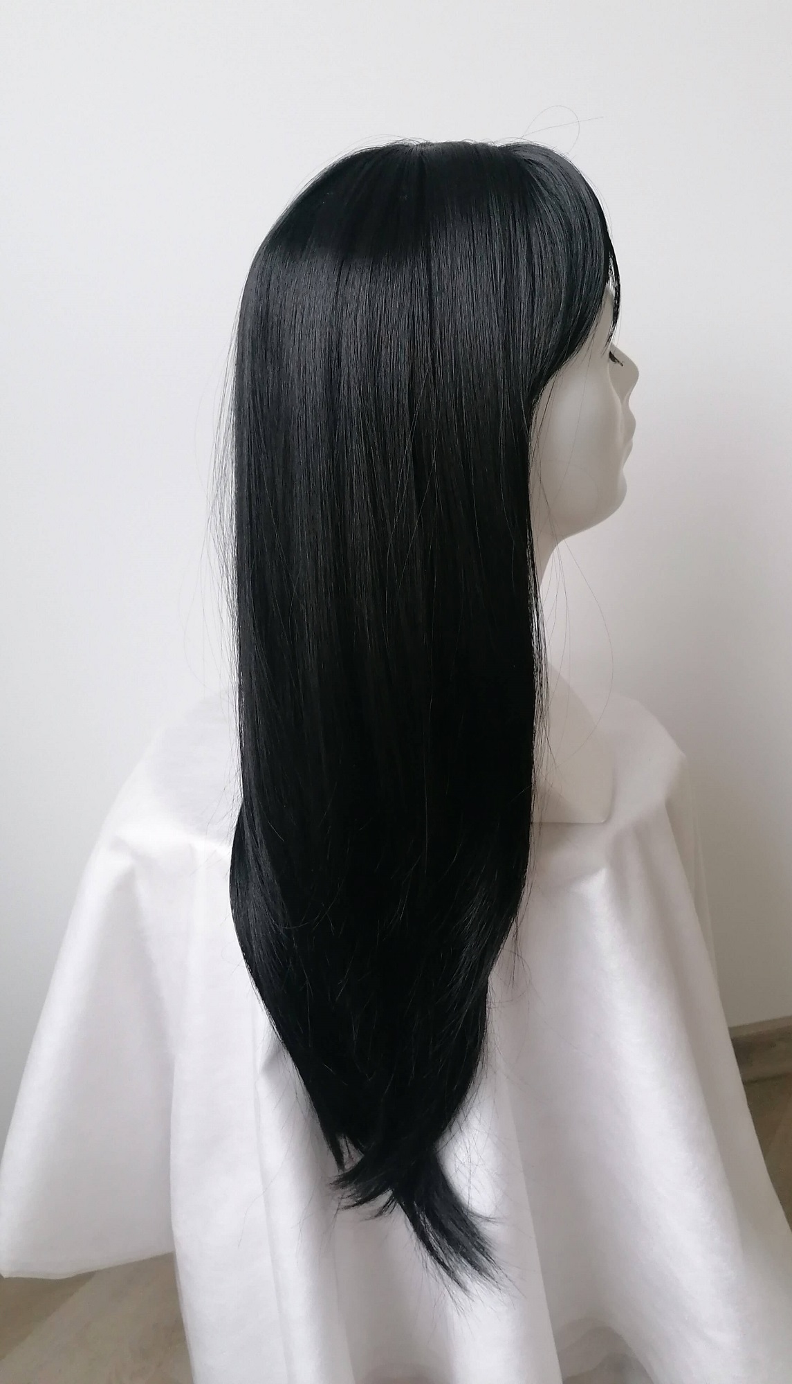 Perukas Nr. 2163(1) juodas, tiesus, ilgis 70cm