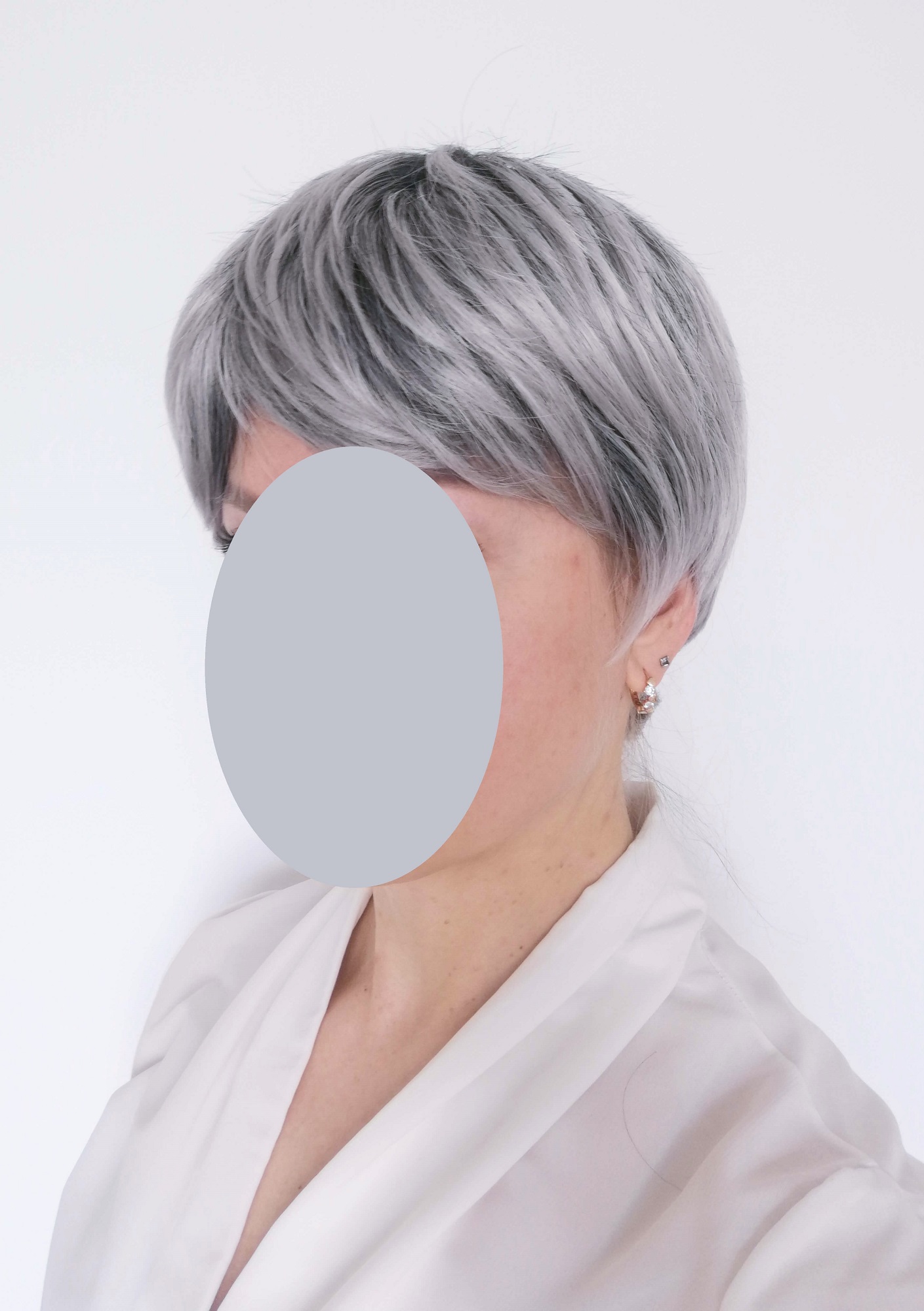 Žilų plaukų perukas Nr. 335