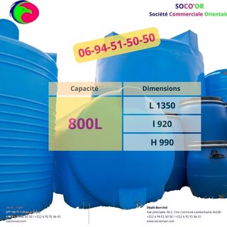 800 Litres Horizontale