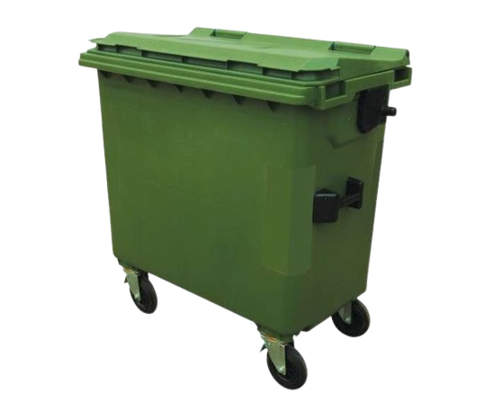 Poubelle plastique standard 660 Litres à 4 Roues – Usage Collectif