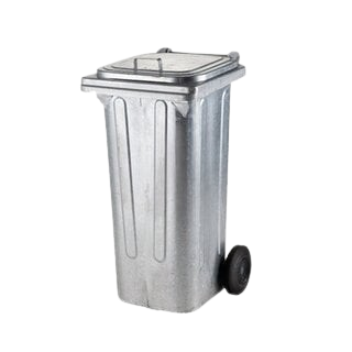 Poubelle Métallique Galvanisée 120 Litres