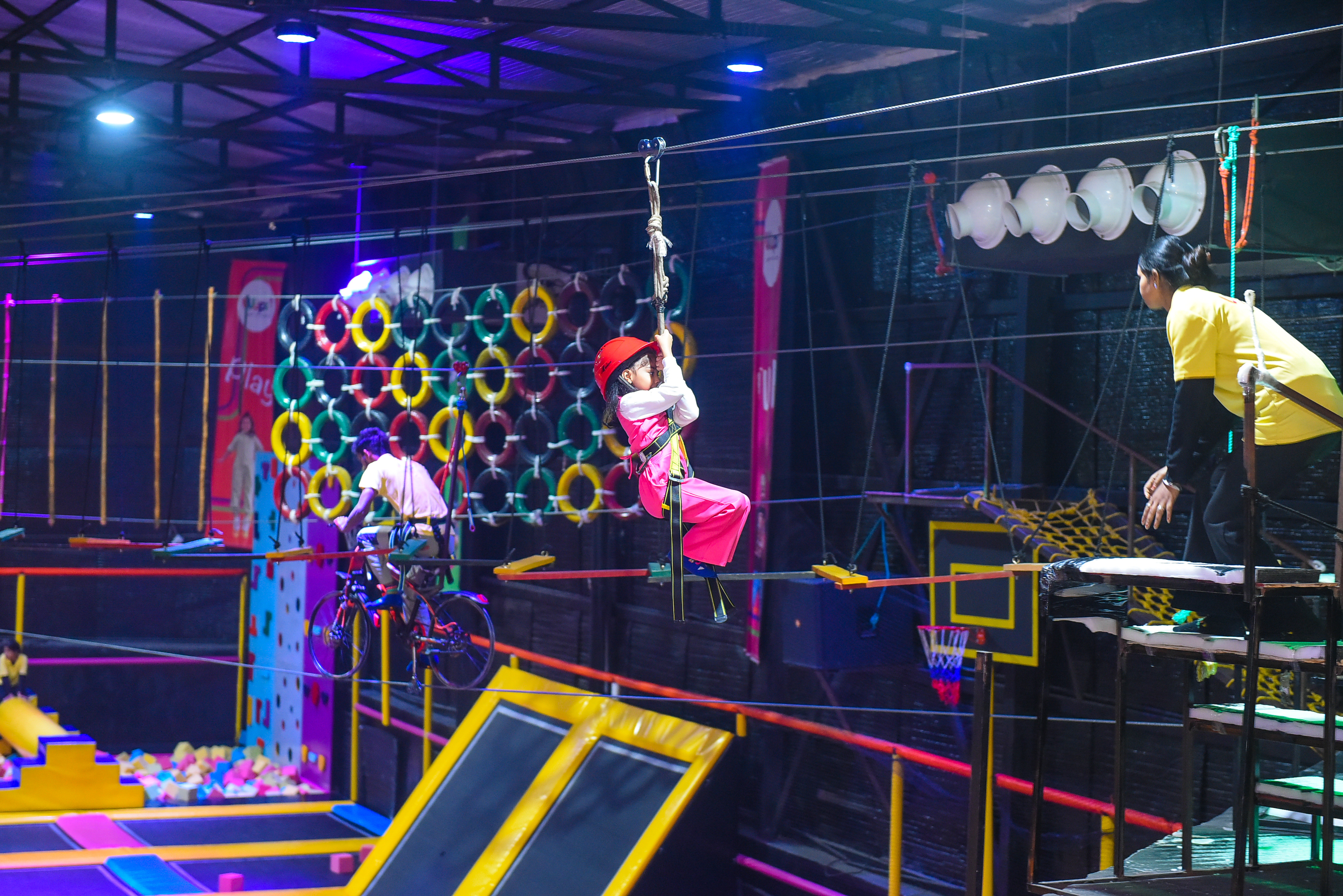 Trampoline + Adventure + Laser Spy