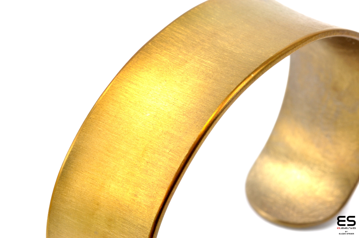Titanium Cuff Bracelet - Gold Color 20 mm wide