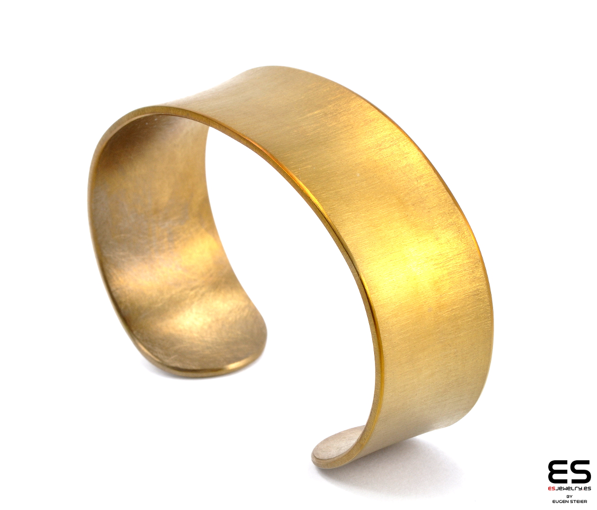 Titanium Cuff Bracelet - Gold Color 20 mm wide