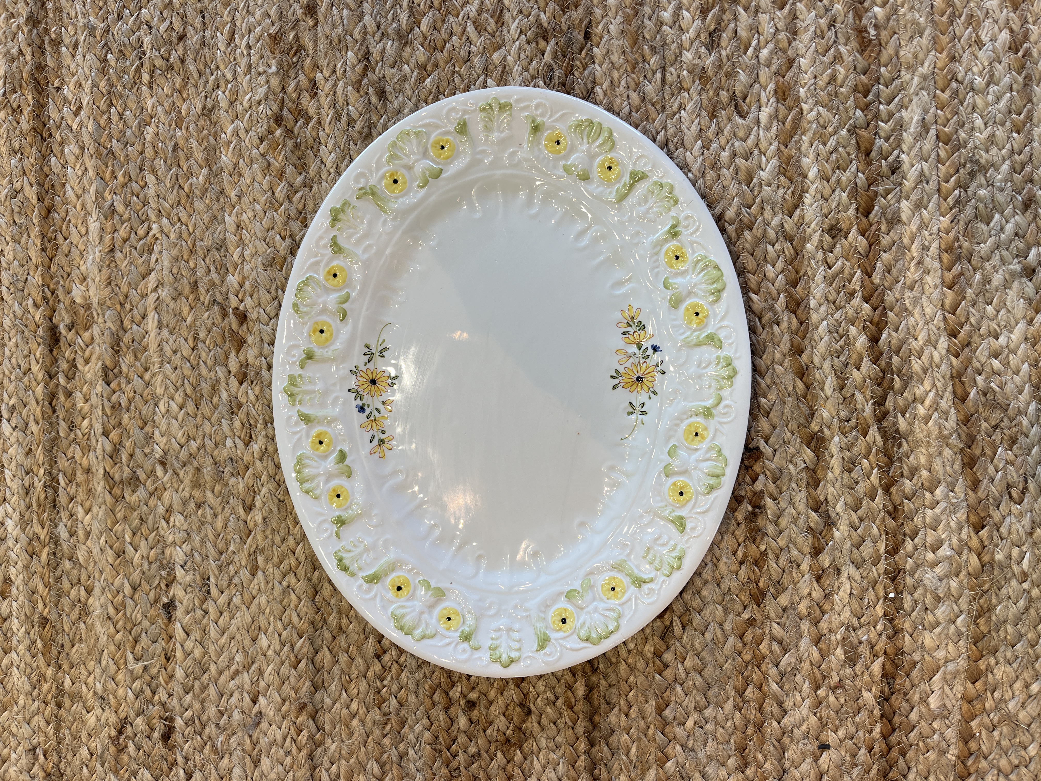 Plat Fleurs Jaune