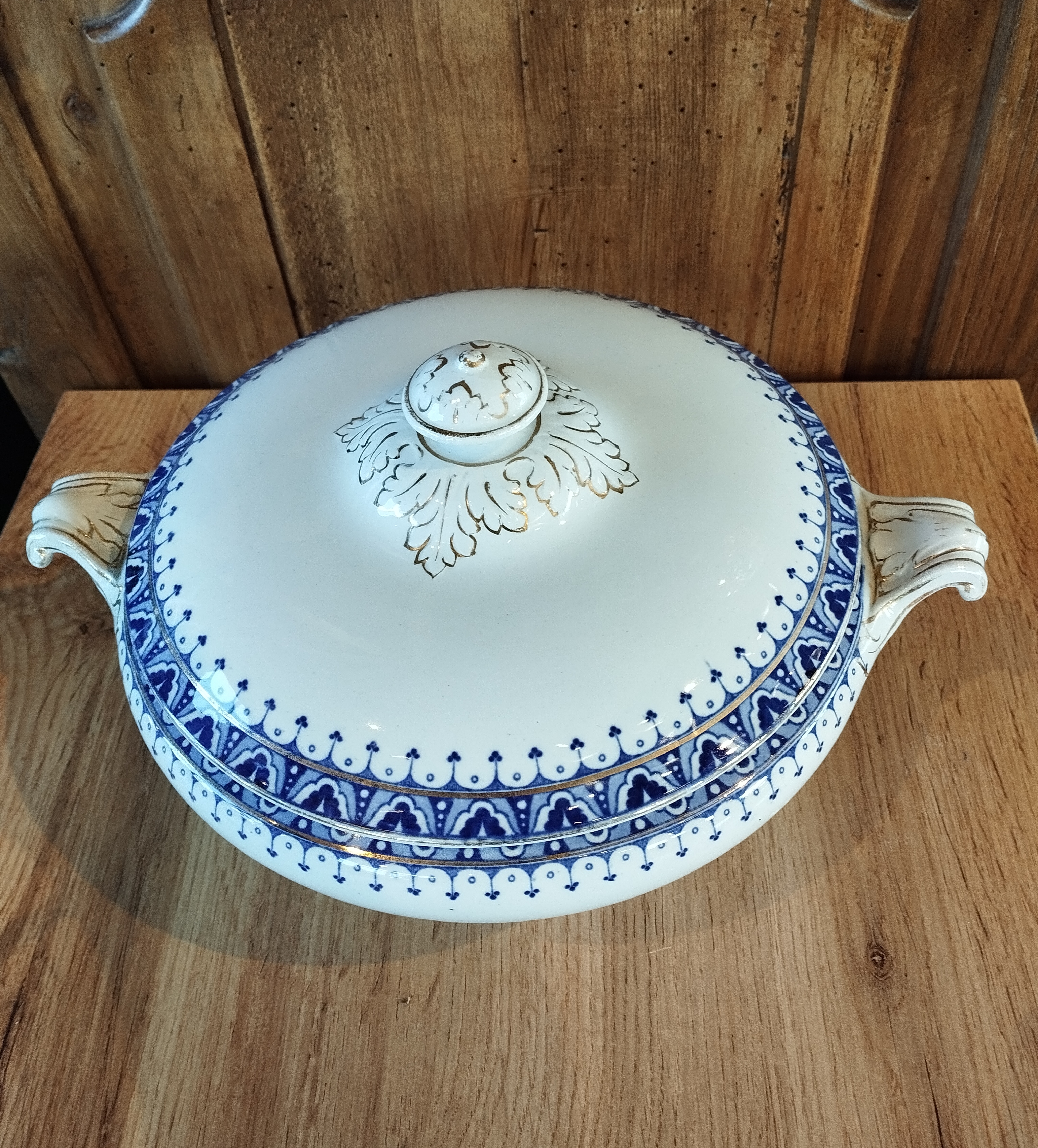 Soupière en Céramique Bleue