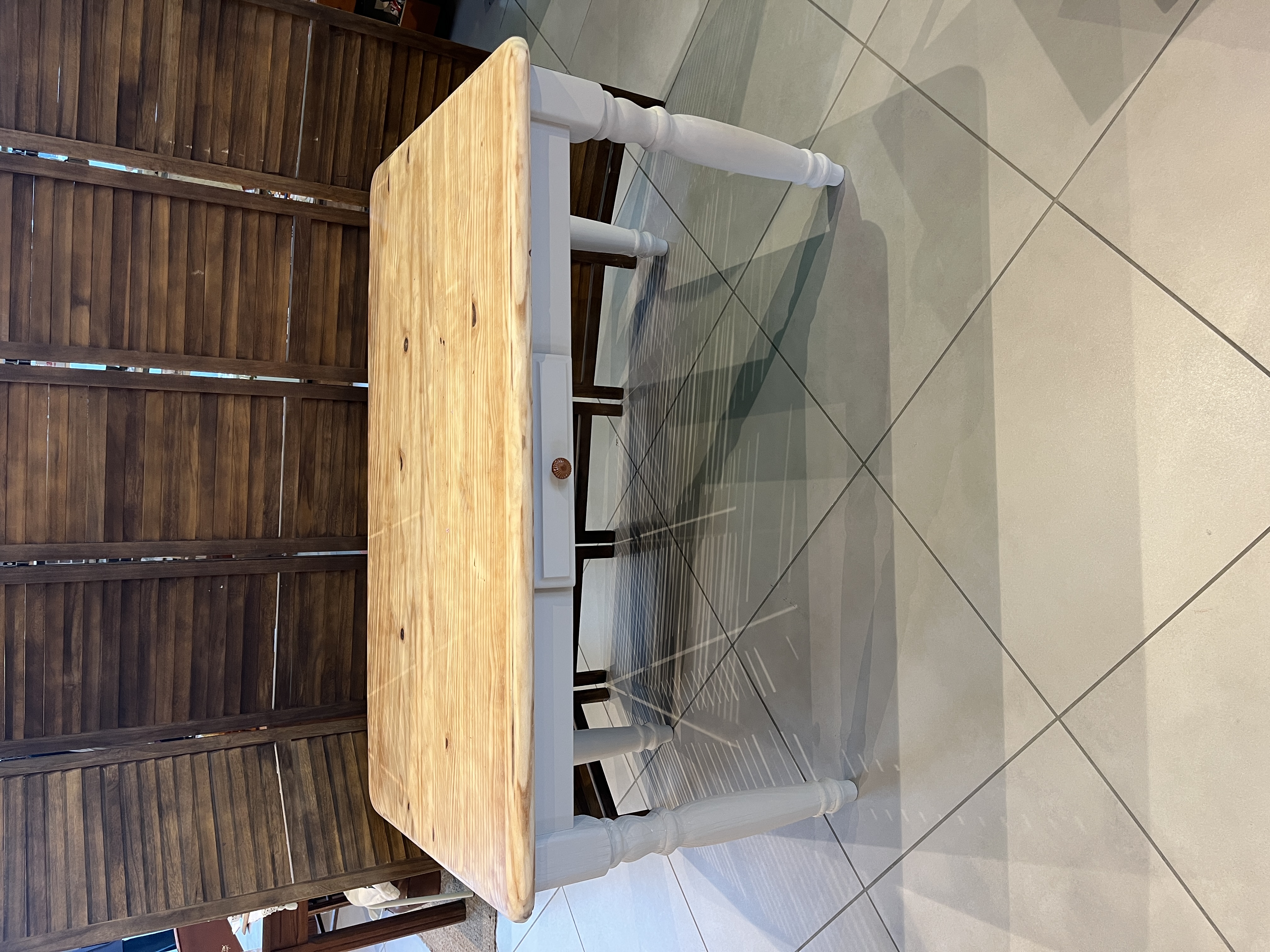 Table Pieds Blanc