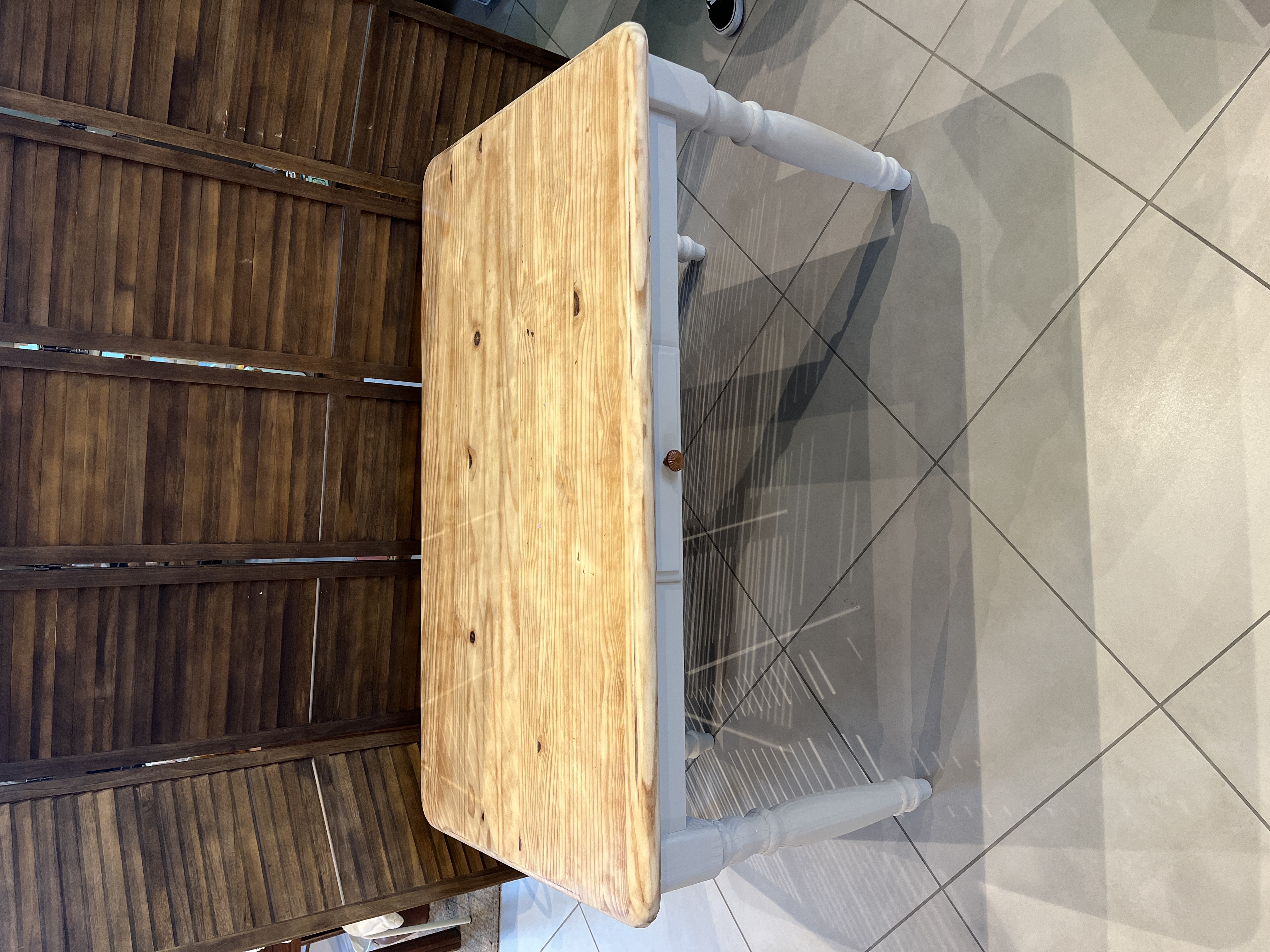 Table Pieds Blanc