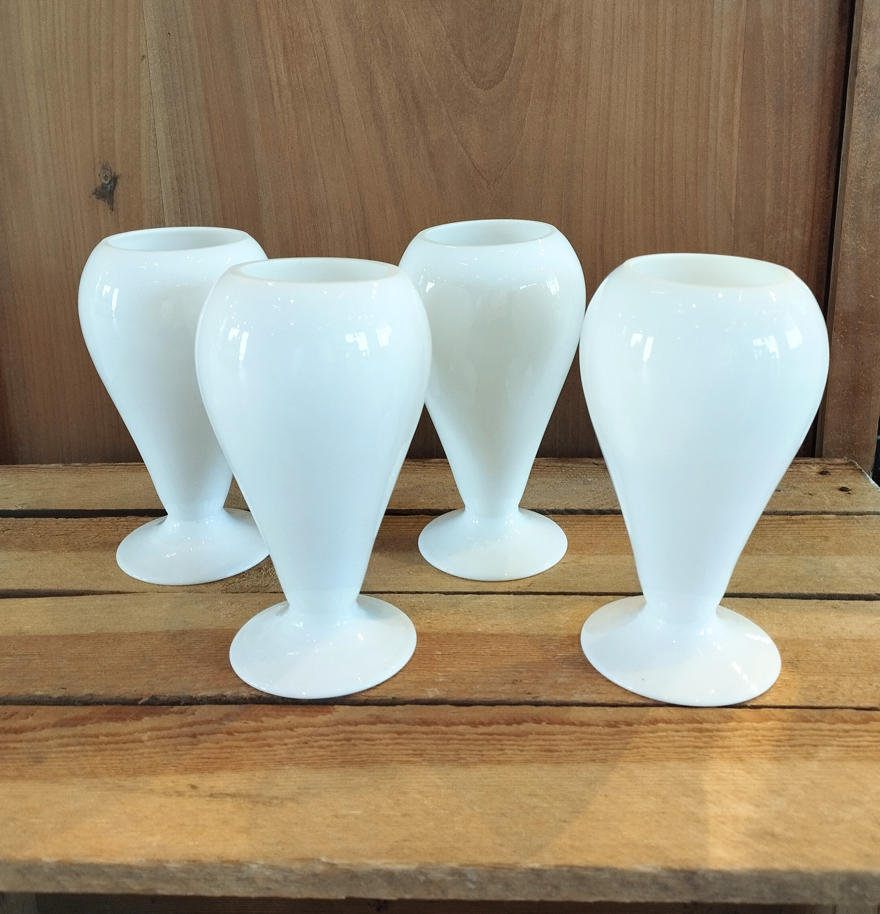 Vase Bas Blanc