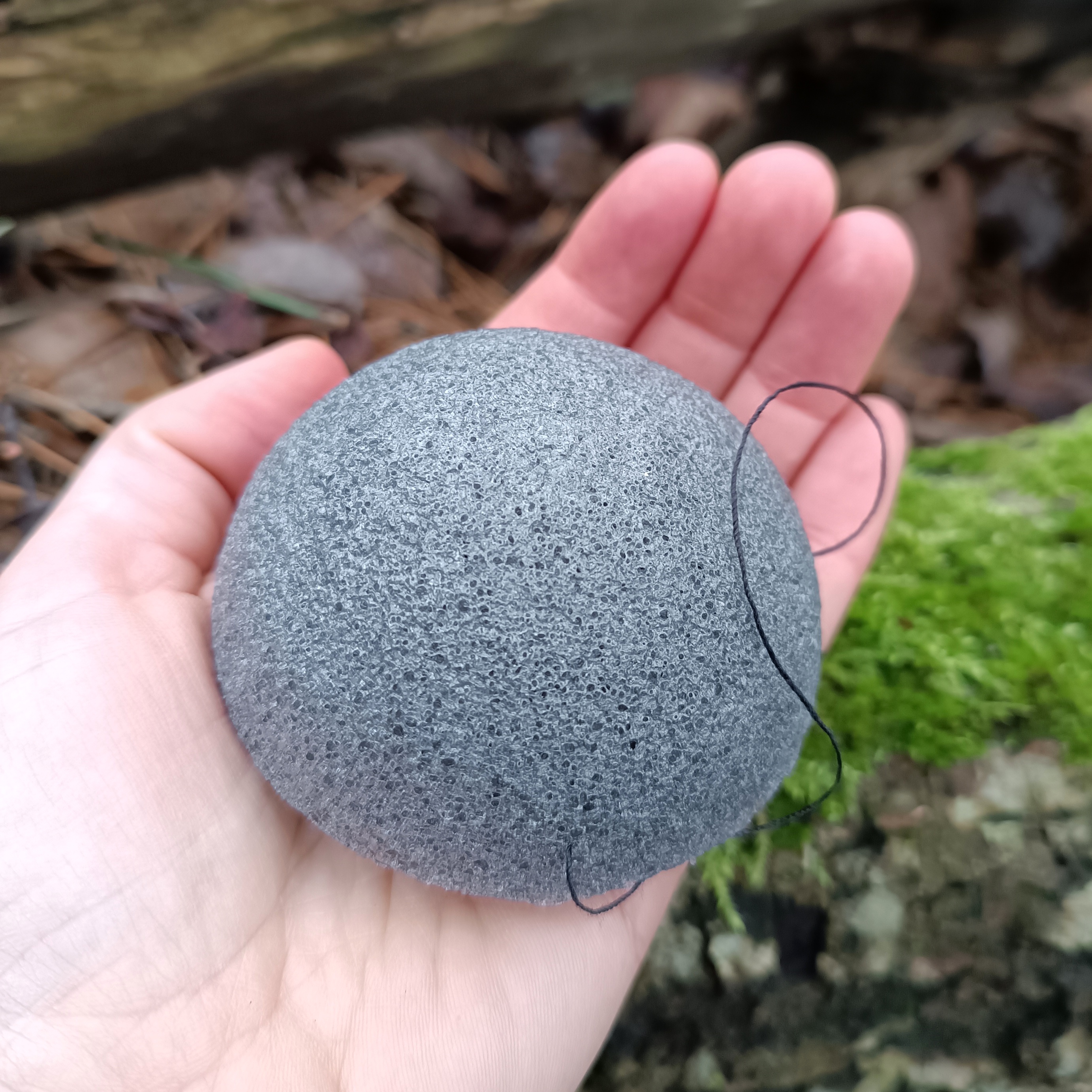 Natūrali KONJAC kempinė veidui || Pagaminta iš šakniagumbių pluošto