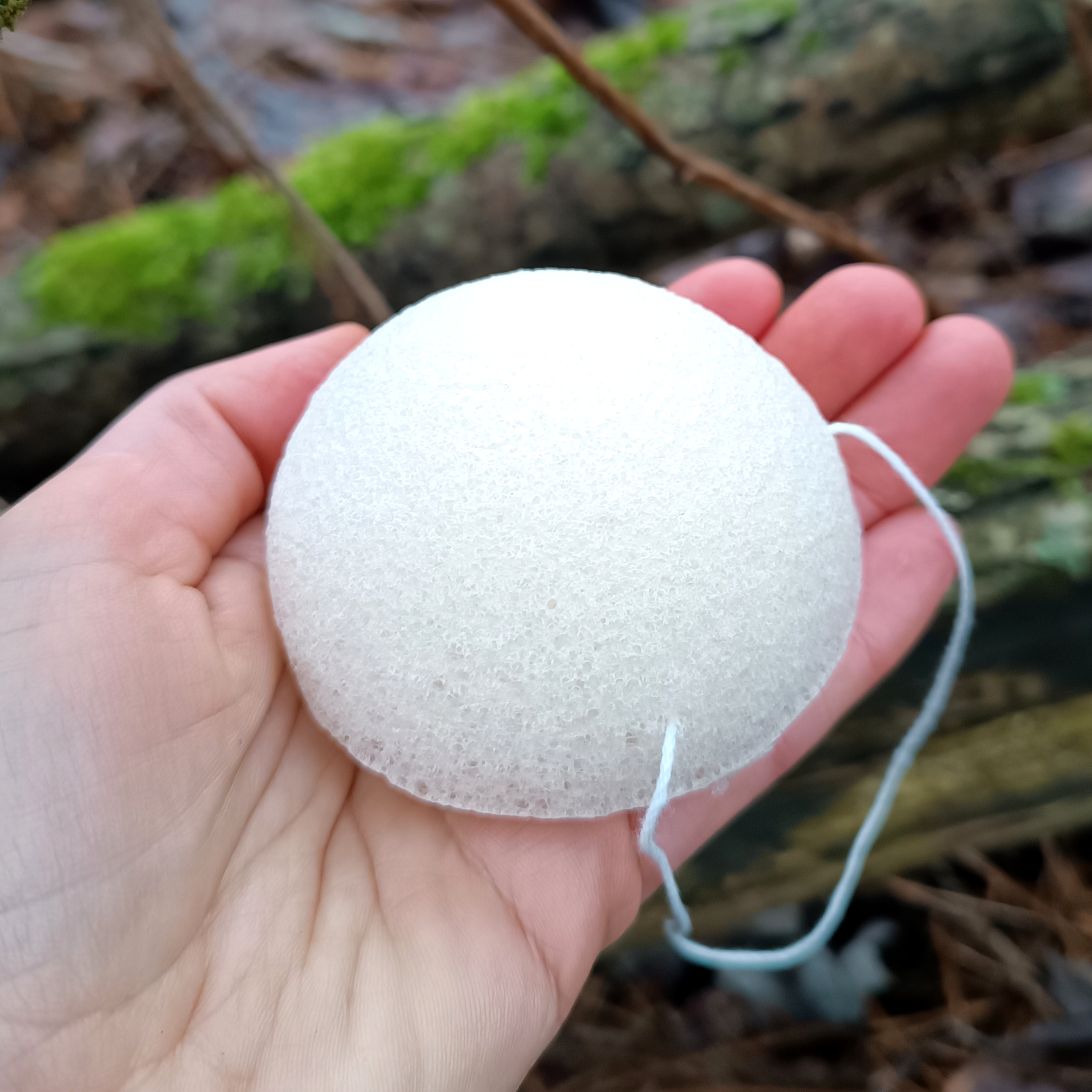 Natūrali KONJAC kempinė veidui || Pagaminta iš šakniagumbių pluošto