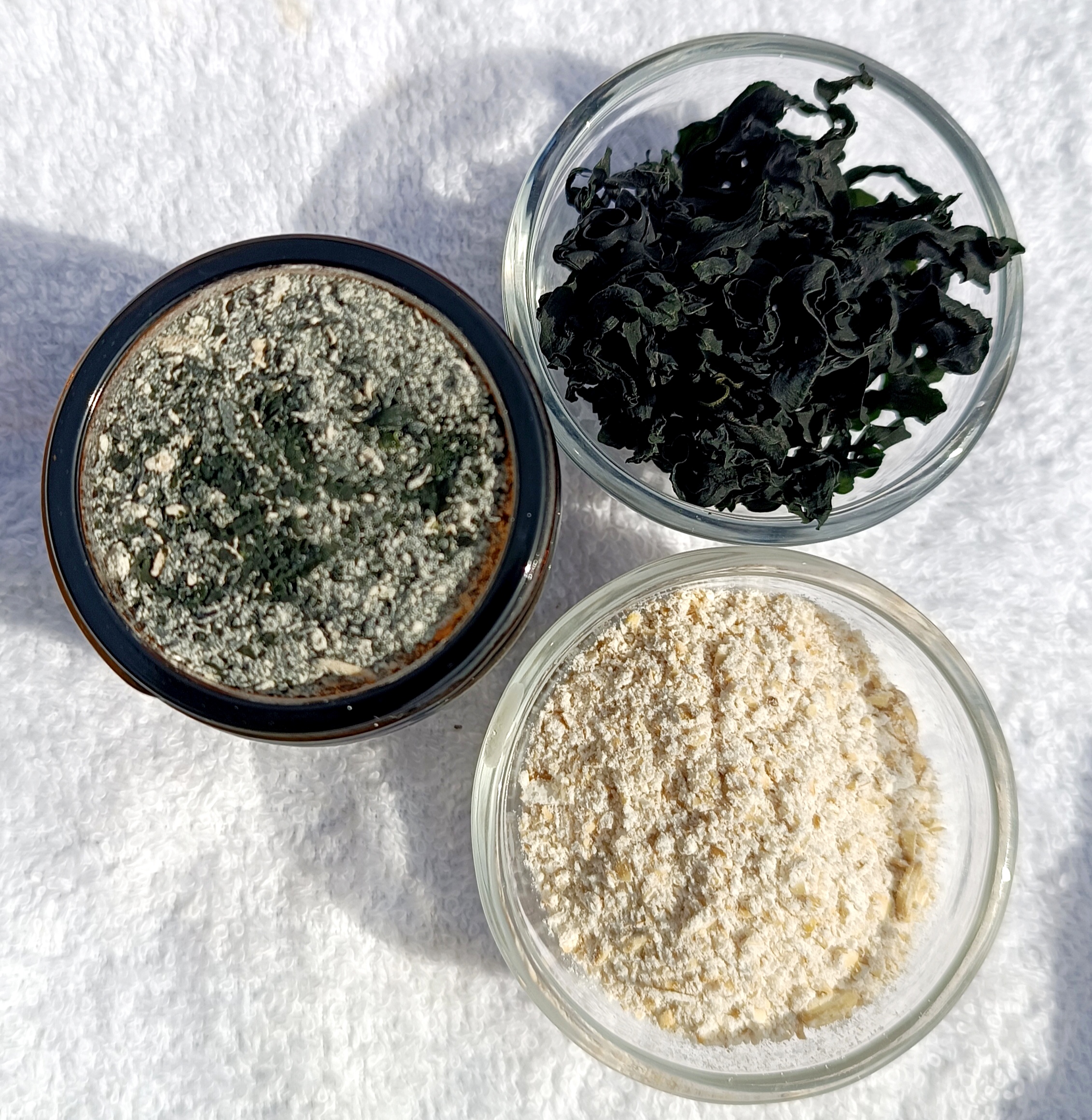 WAKAME jūros dumblių kaukė veidui (MILTELIAI) || Riebiai odai