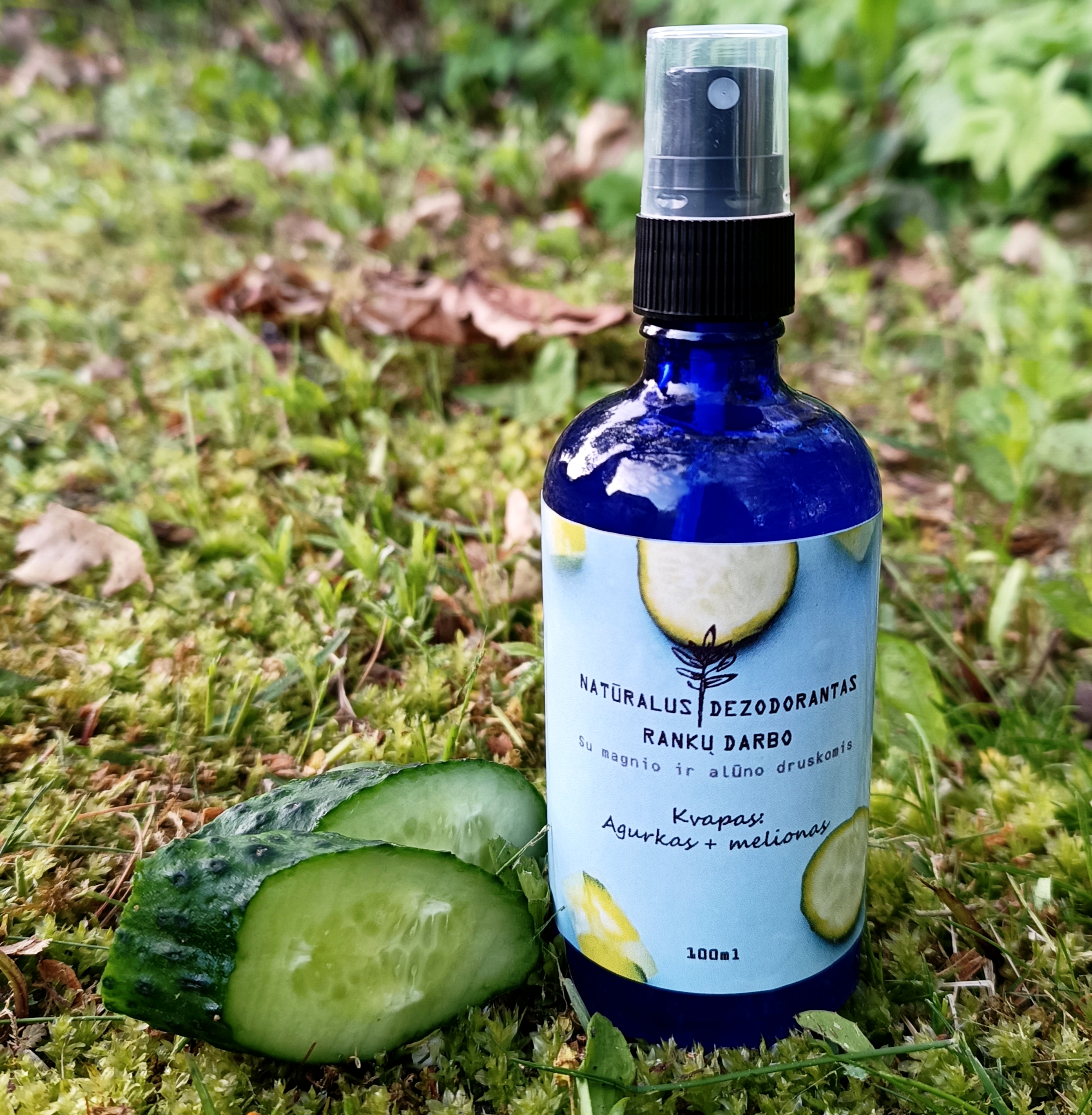 PURŠKIAMI natūralūs dezodorantai 100ml || Su alūno druska, augaliniu glicerinu || 19 skirtingų kvapų