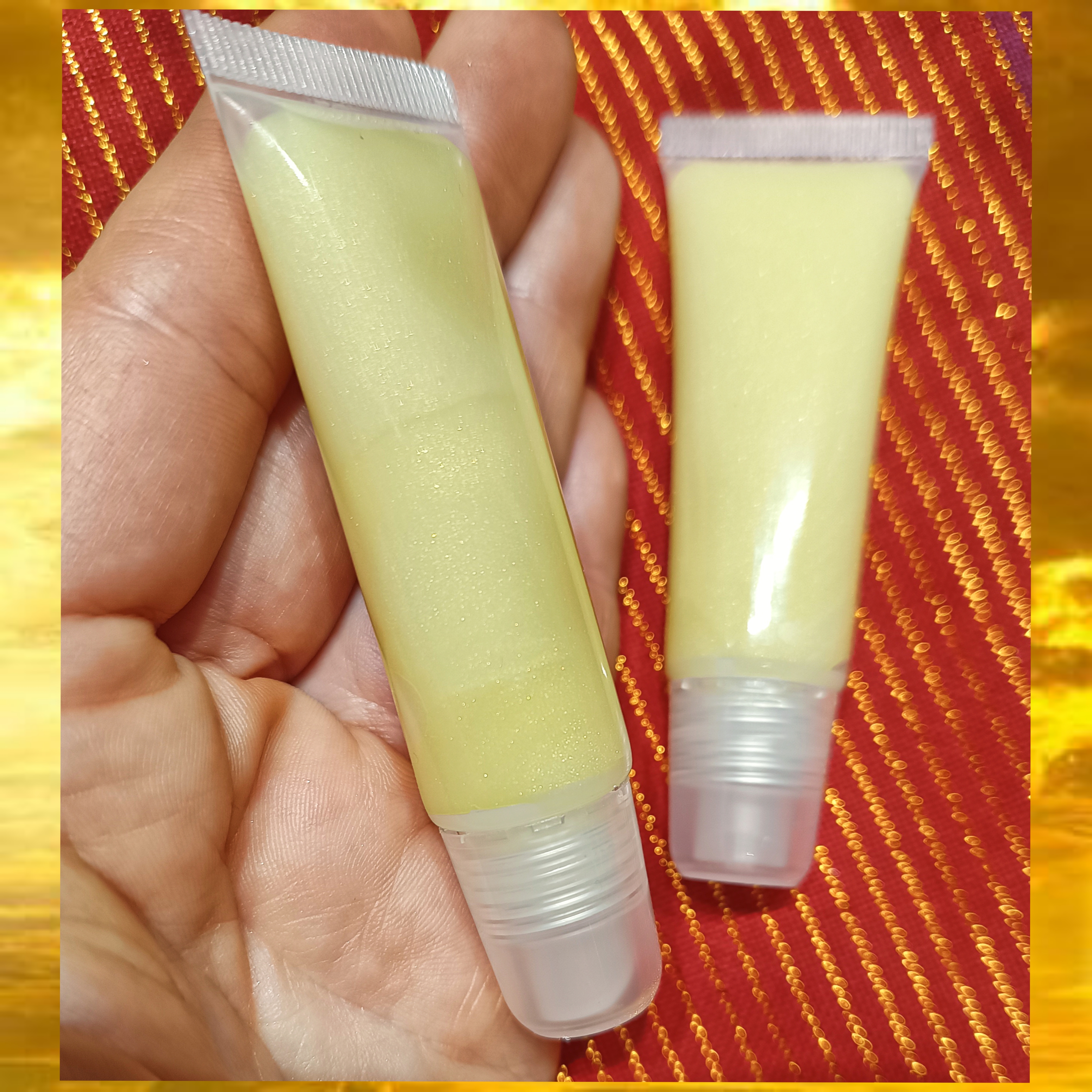 Lūpų perlamutras "Sniego perlai" || Permatomas su žėručiais 10ml