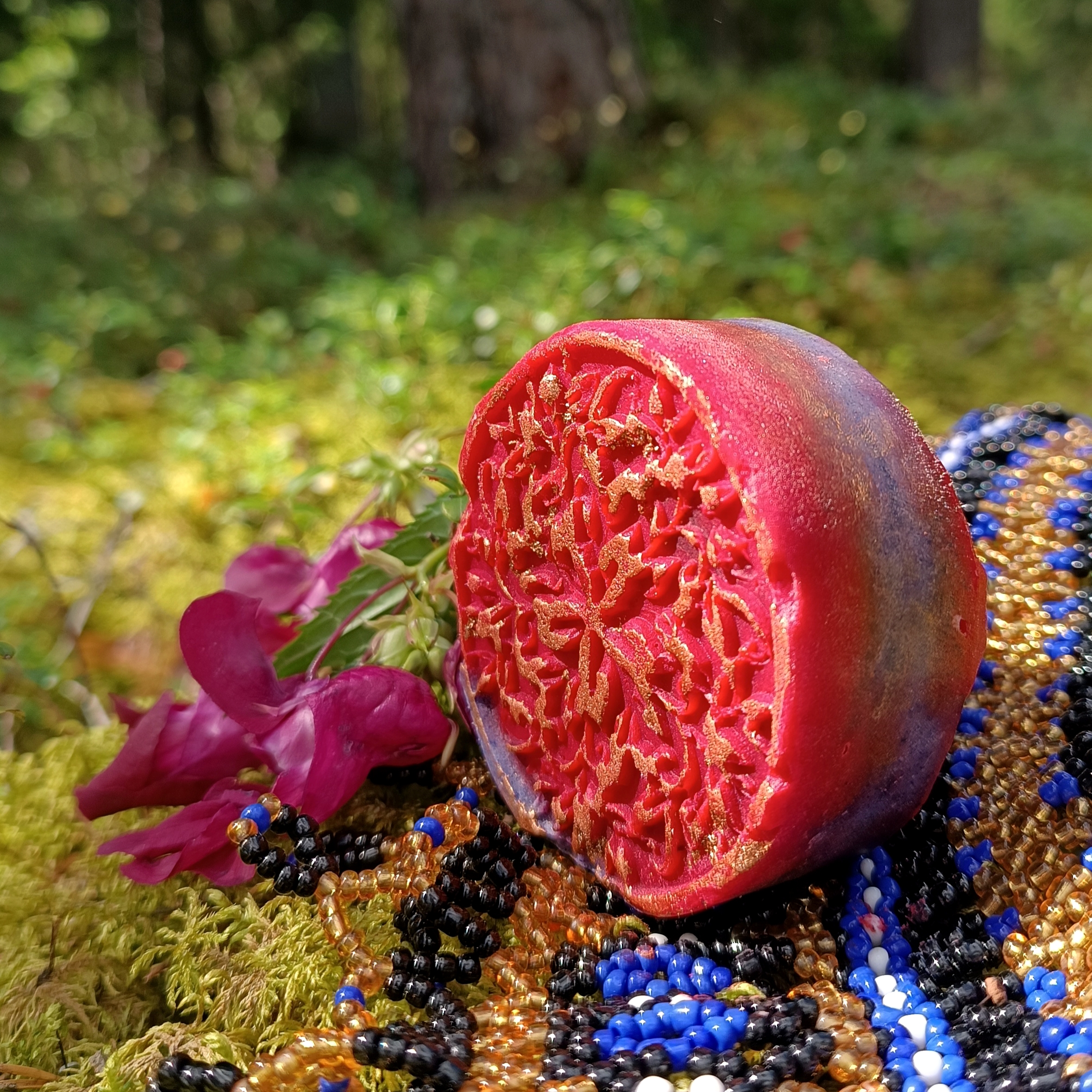 Muilas "NAKTYS MAROKE" 🦚 su Marokietišku vulkaniniu raudonu moliu ir Nila milteliais || Kvepia braškėmis