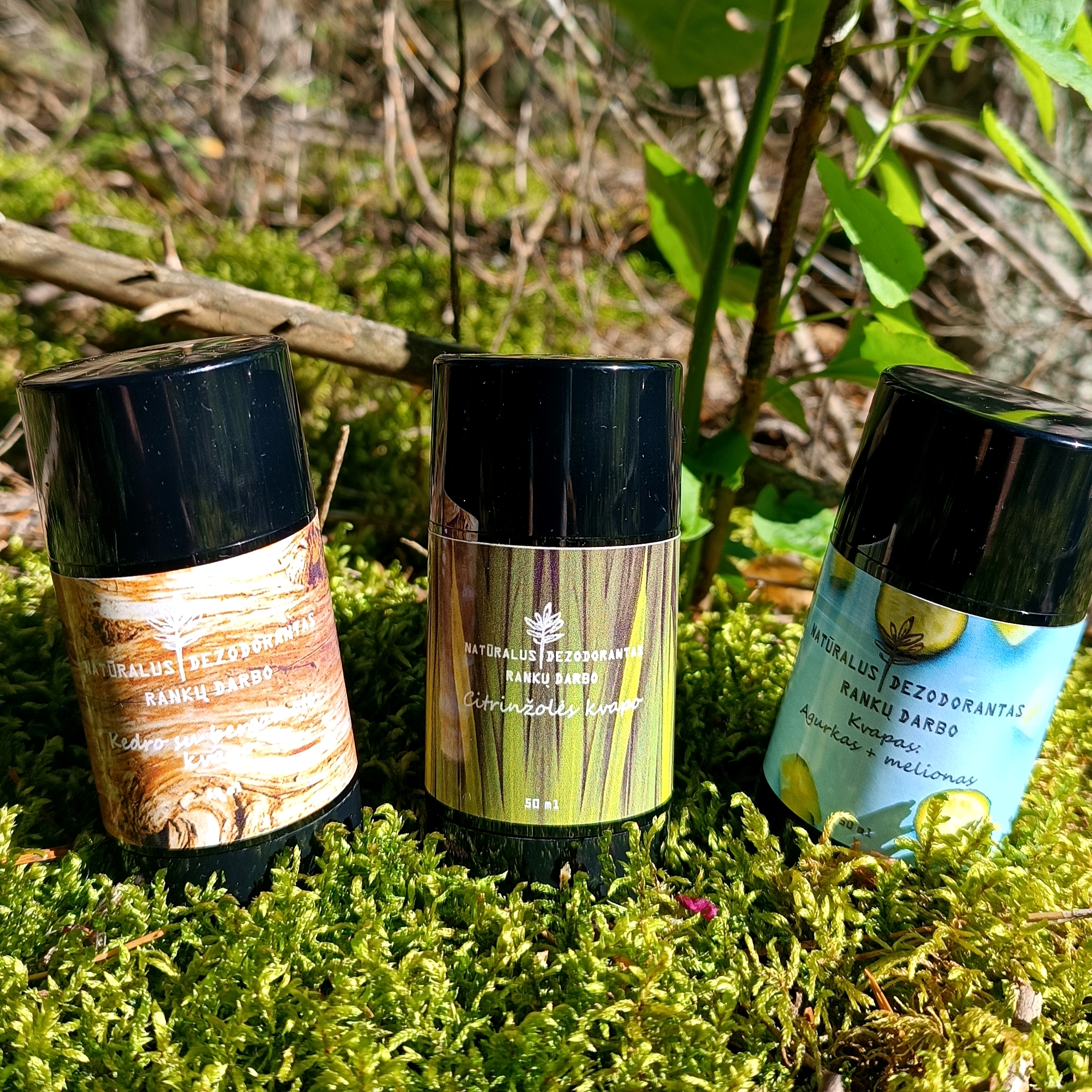 IŠSUKAMI natūralūs dezodorantai || 50ml || 6 skirtingų kvapų