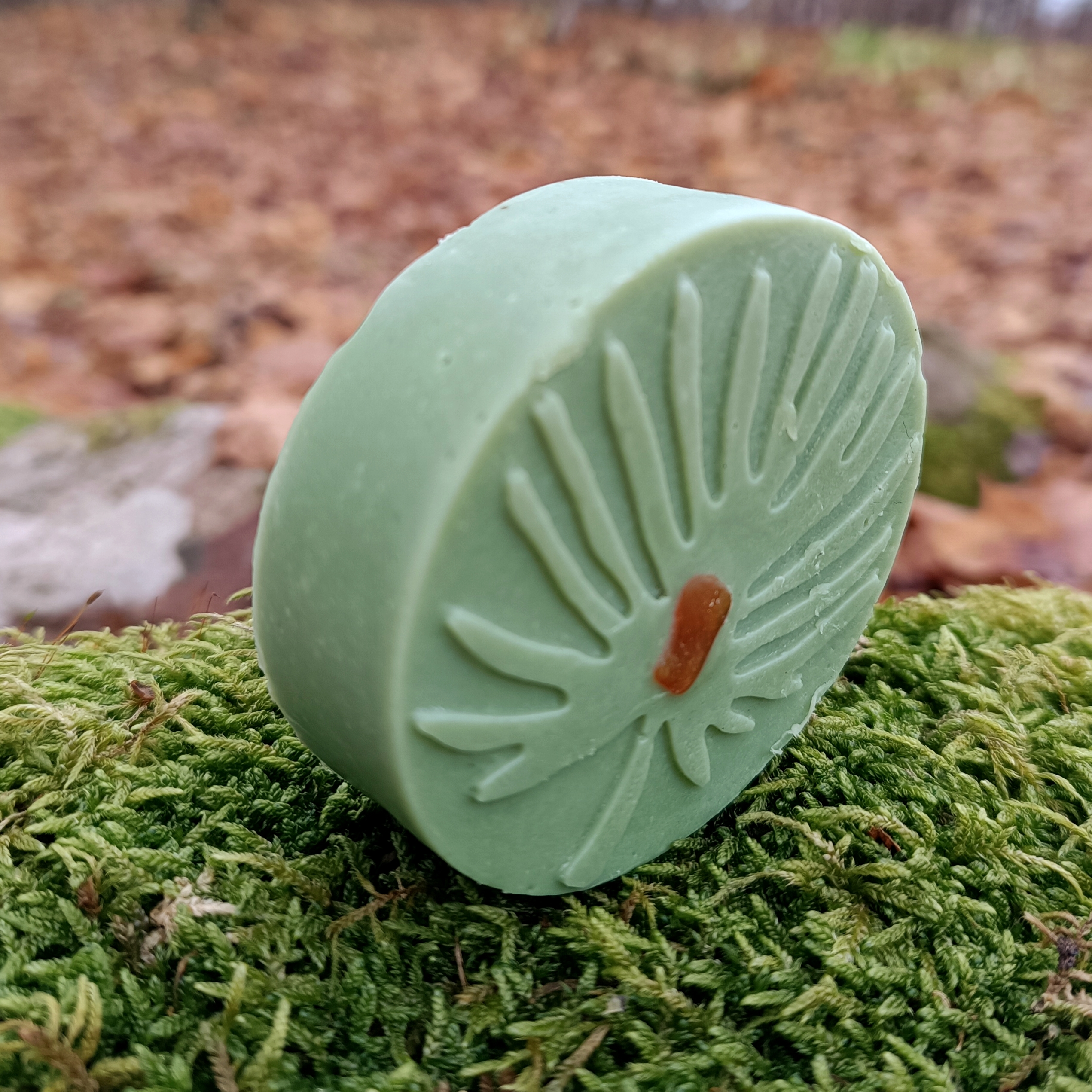 Muilas "SAMANA" su špinatais, ir jūrinės kilmės žaliu moliu || Be dažiklių, kvepia citrinžole