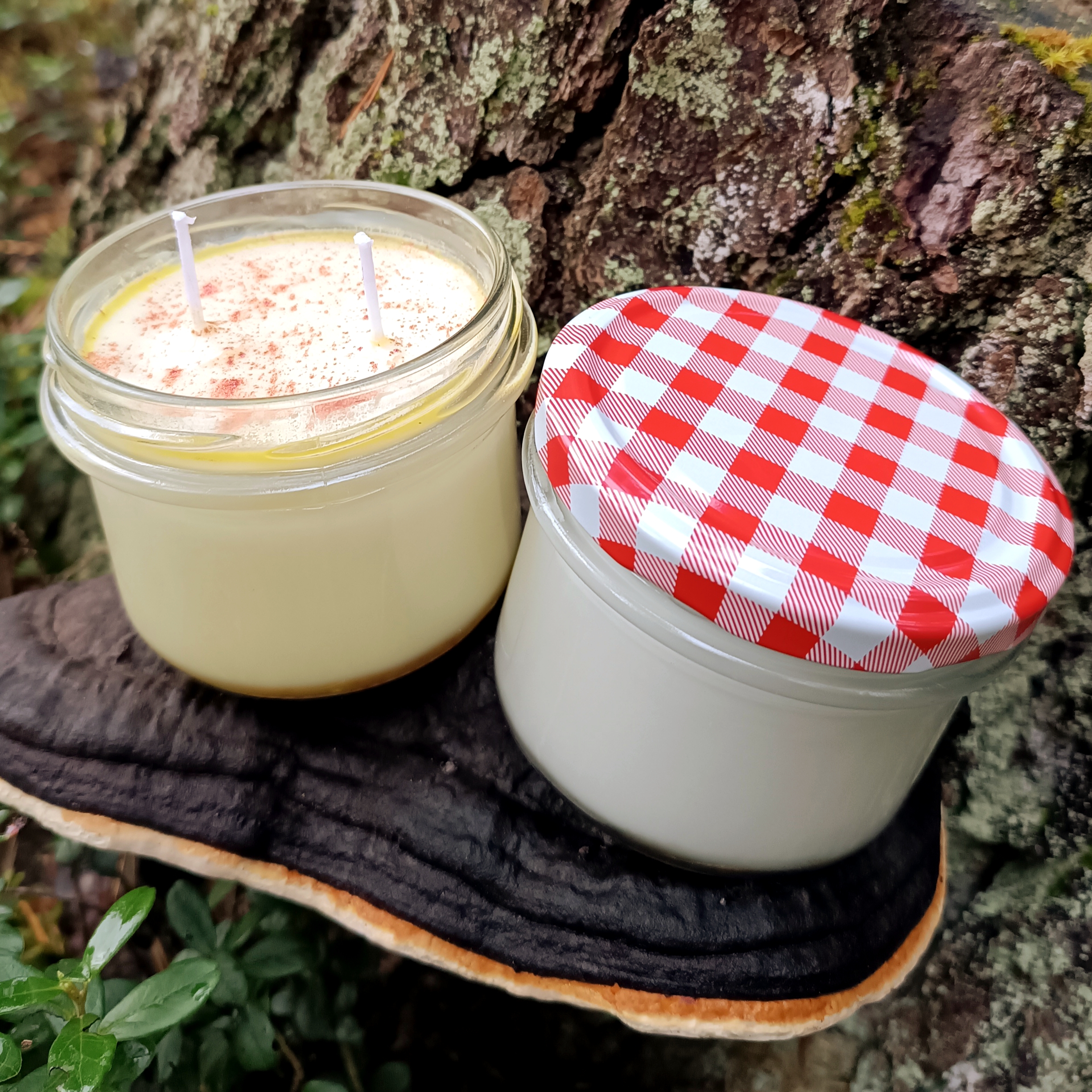 Rankų darbo aromaterapinės sojų vaško žvakės su eteriniai aliejais