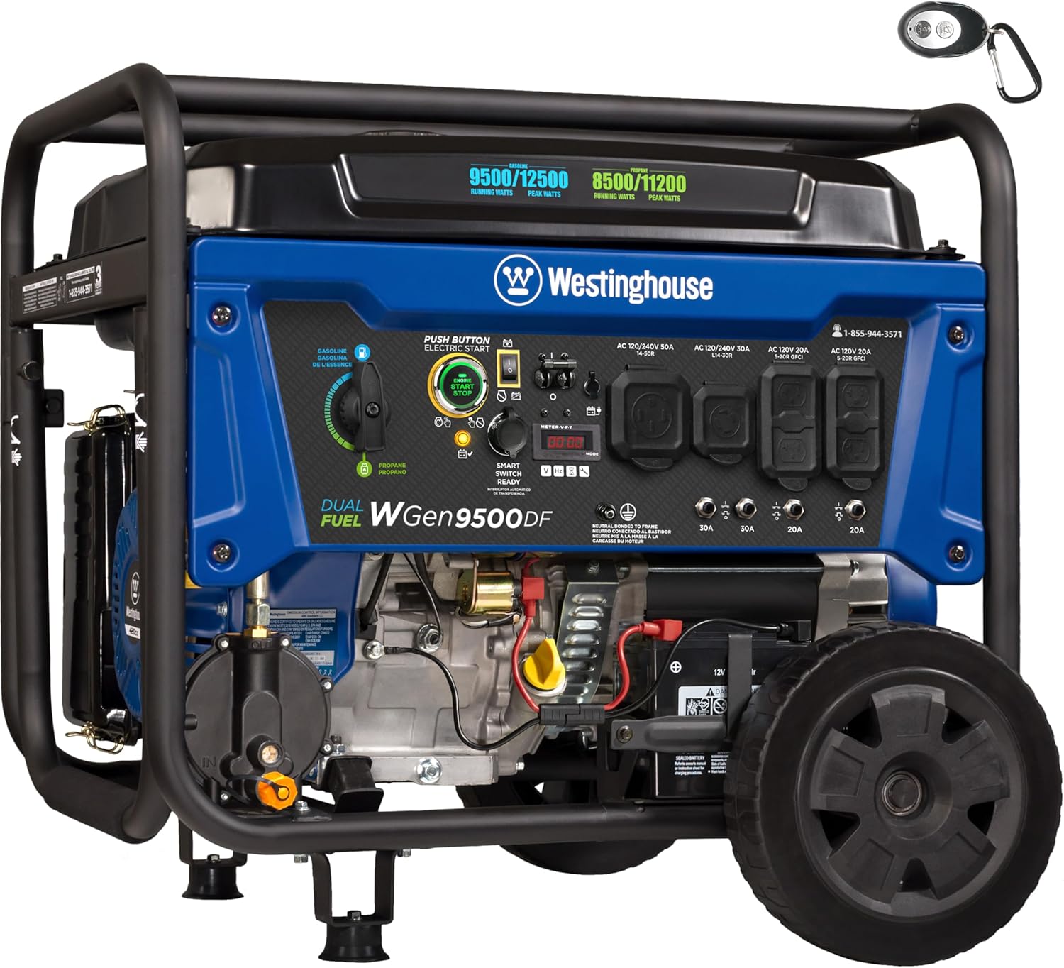 Generador portátil de Westinghouse 12500 watts