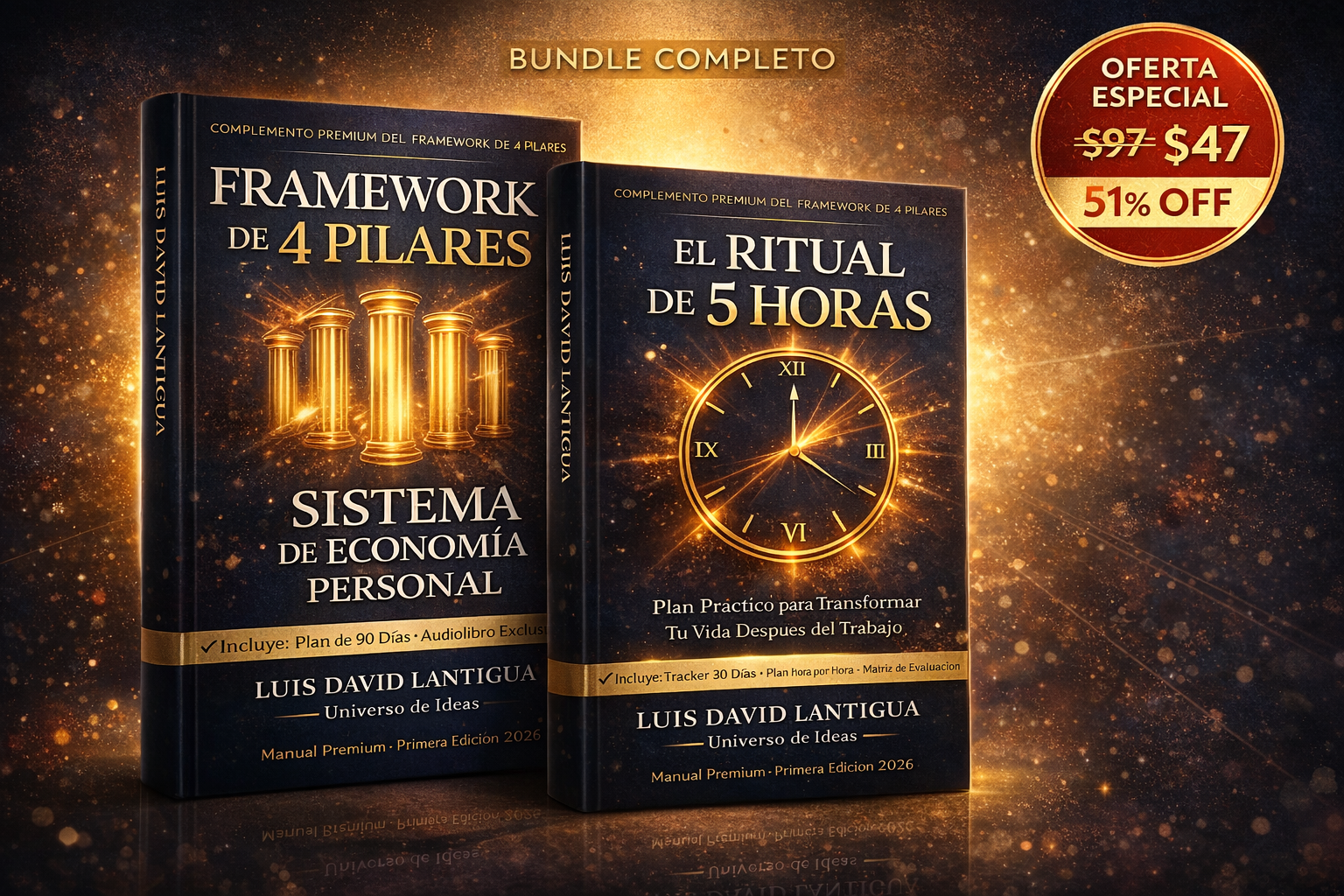 Bundle Completo: Framework de 4 Pilares + Ritual de 5 Horas | Sistema de Economía Personal Inquebrantable