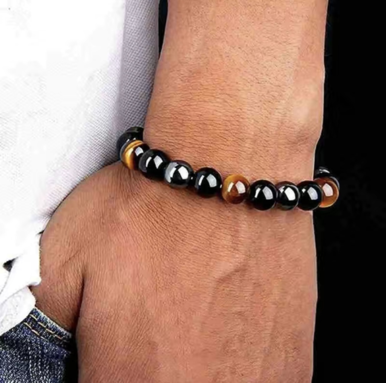 Triple Protection Crystal Bracelt