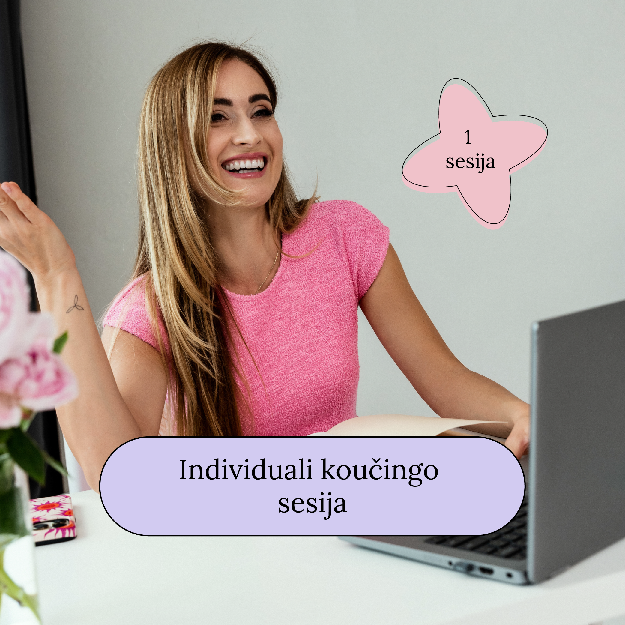 INDIVIDUALI KOUČINGO SESIJA  (vienkartinė, online), 1 val.