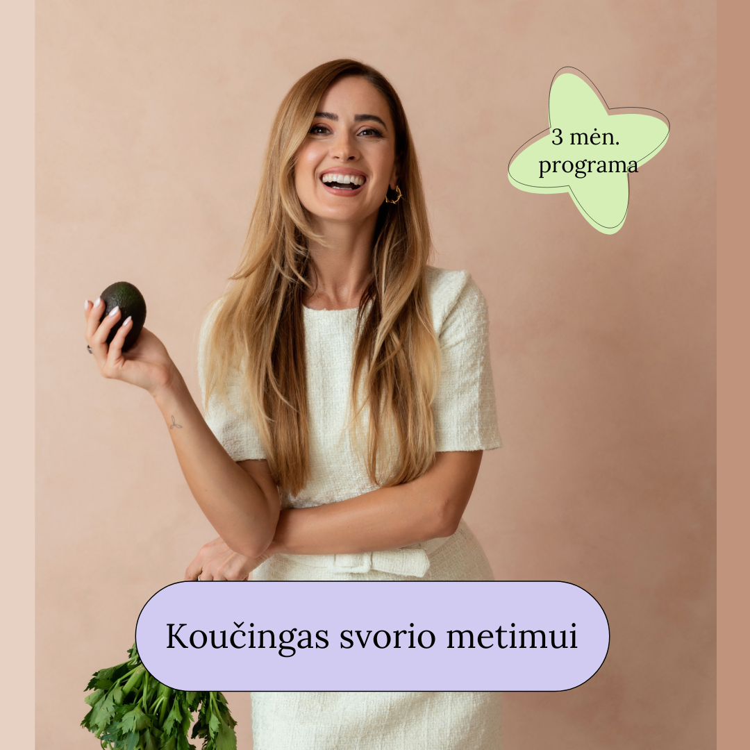 KOUČINGAS SVORIO METIMUI - 3 MĖN. PROGRAMA