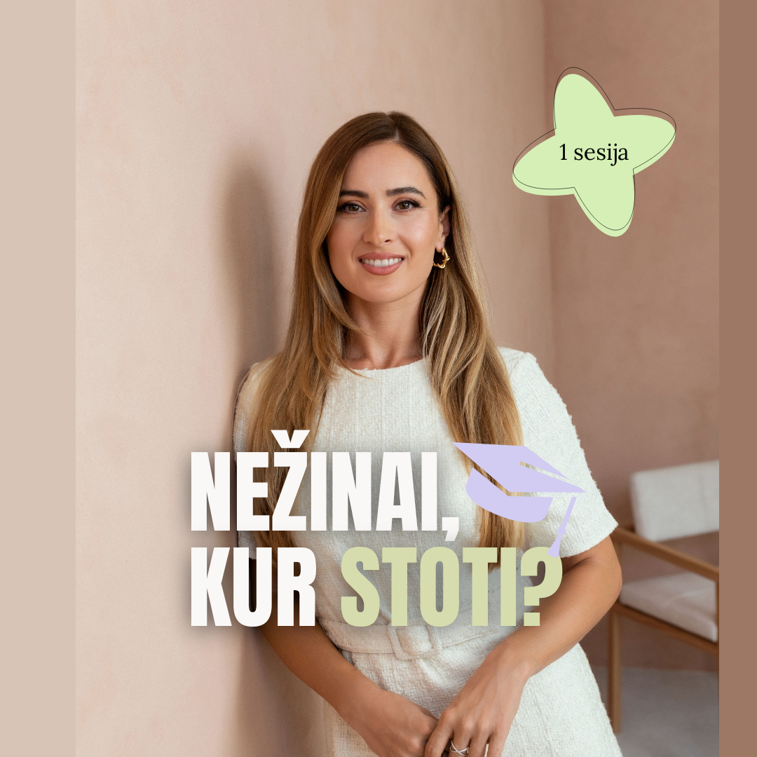KOUČINGO SESIJA ABITURIENTUI 1,5 val.