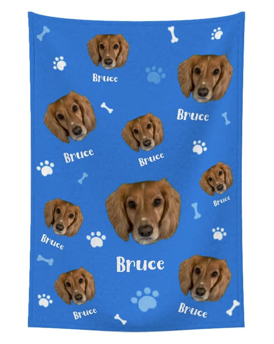 Custom Dog Fleece Blanket