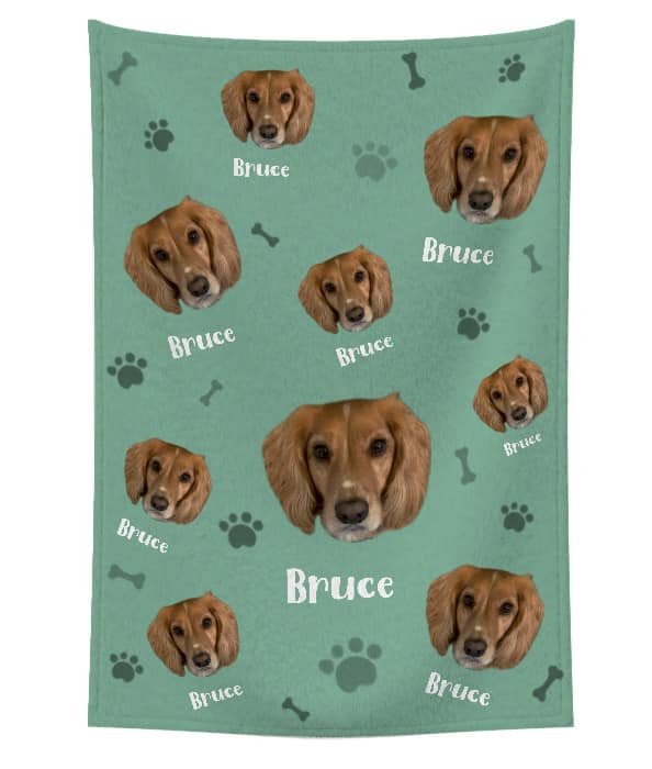 Custom Dog Fleece Blanket