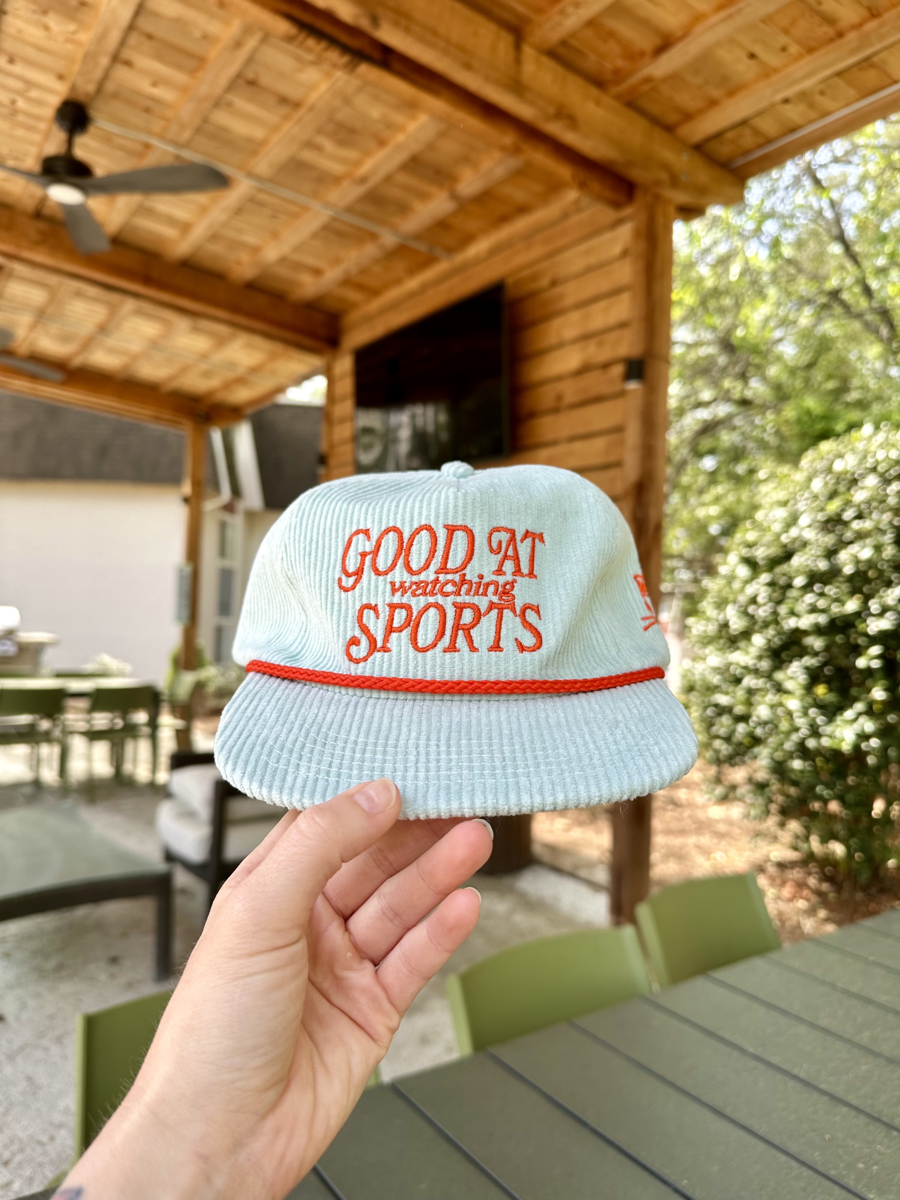Good At (Watching) Sports Cord Hat