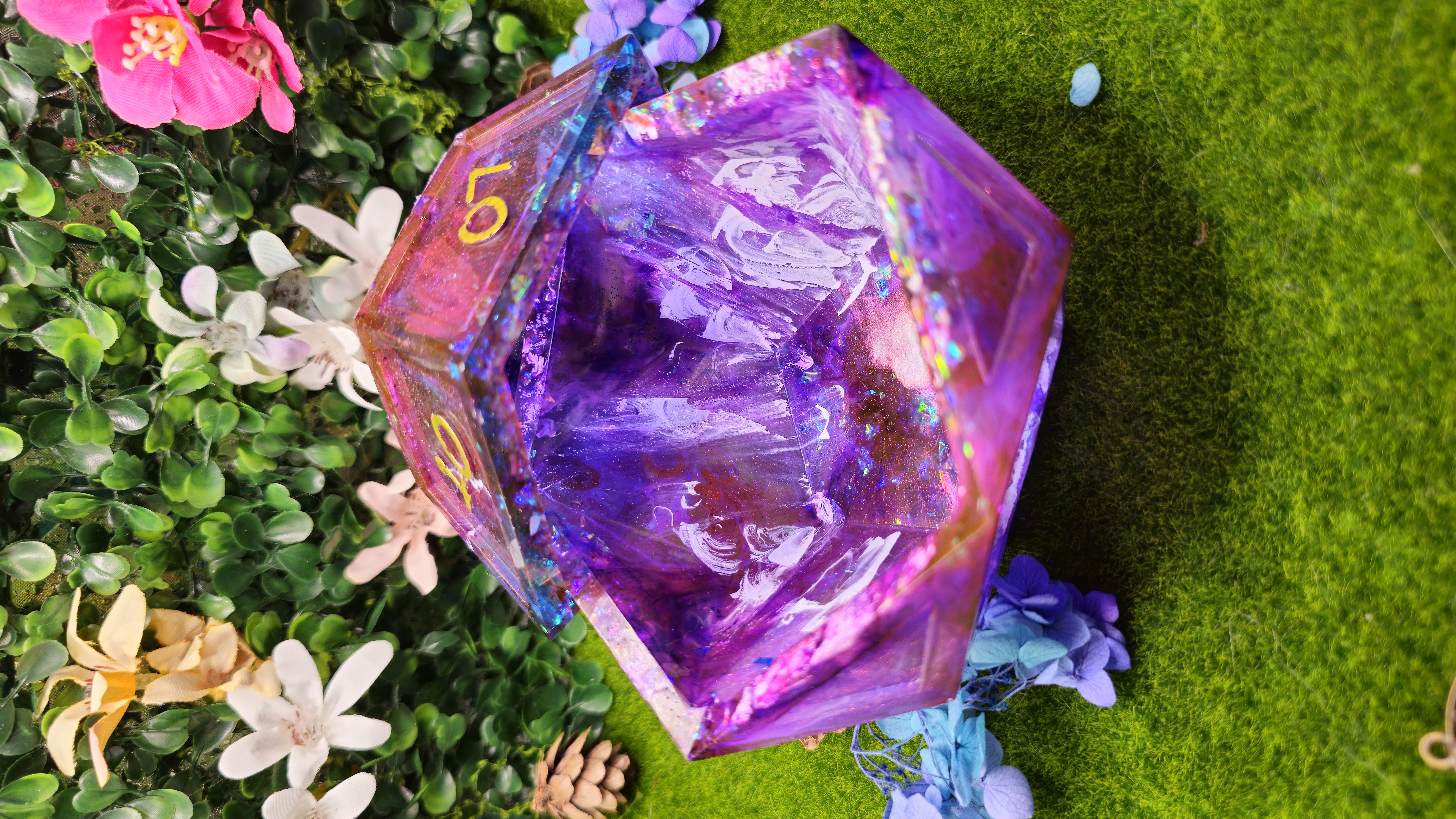 Joyero Dado de Rol en Resina