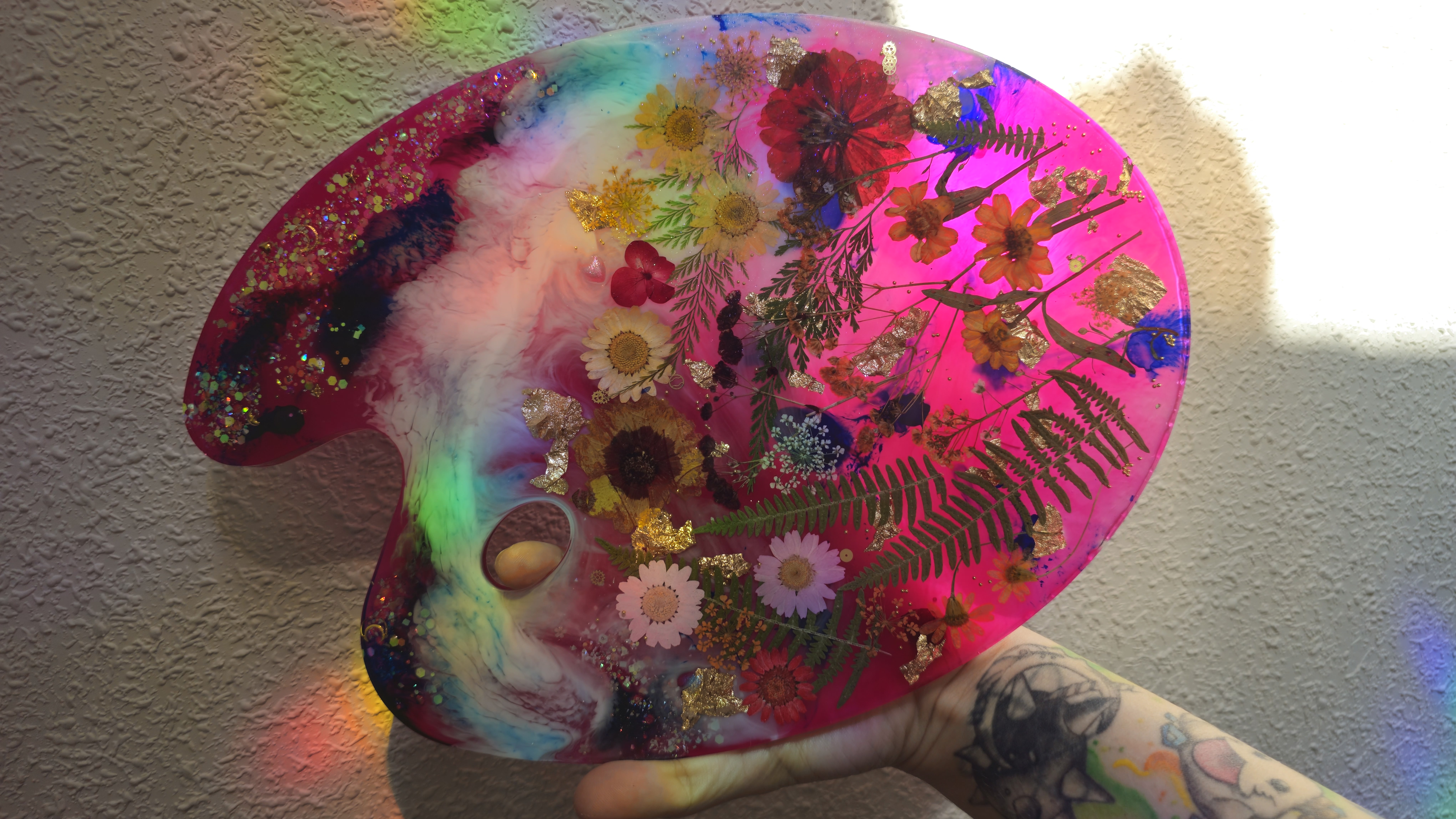 Paleta de artista decorativa