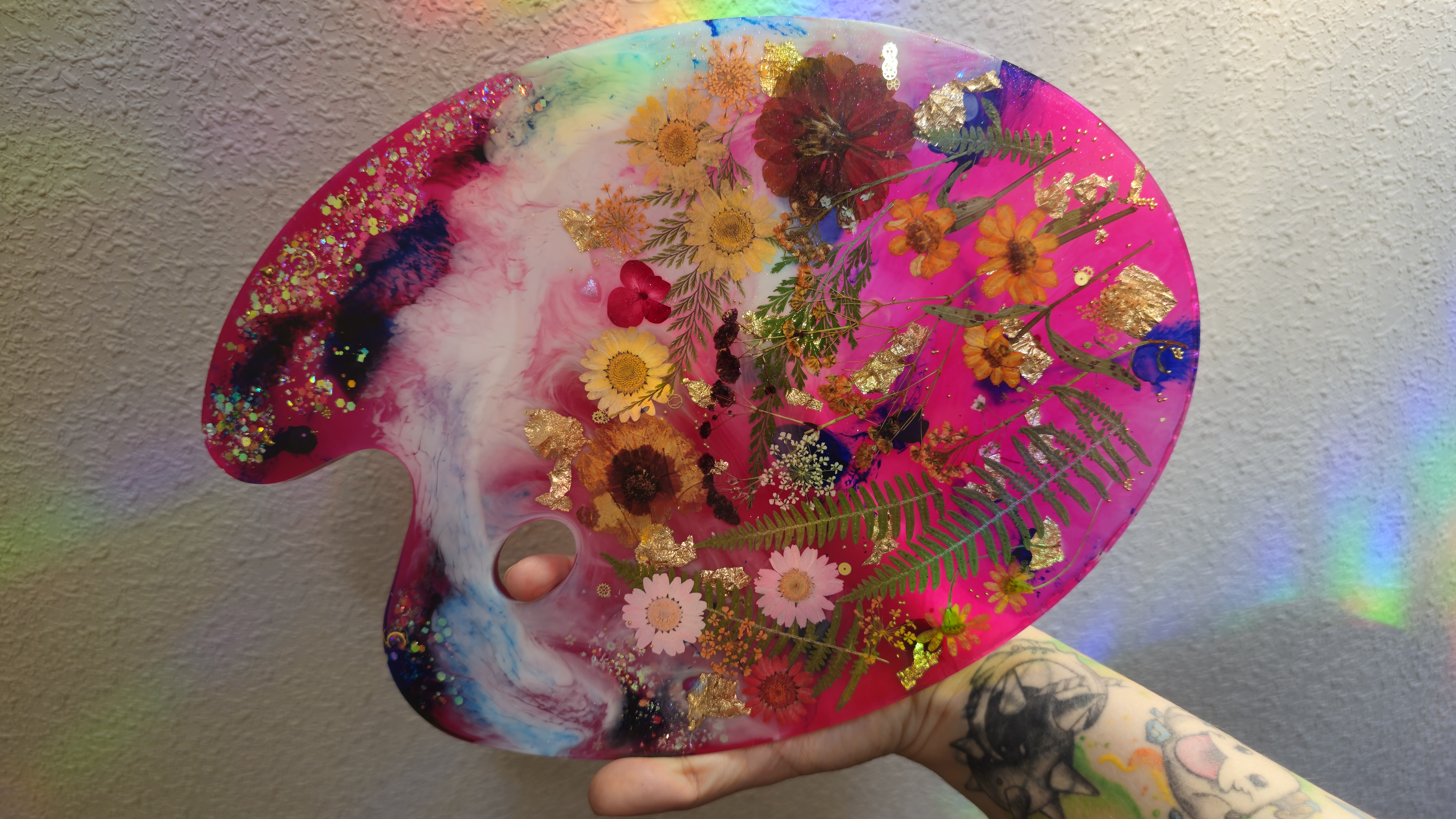 Paleta de artista decorativa