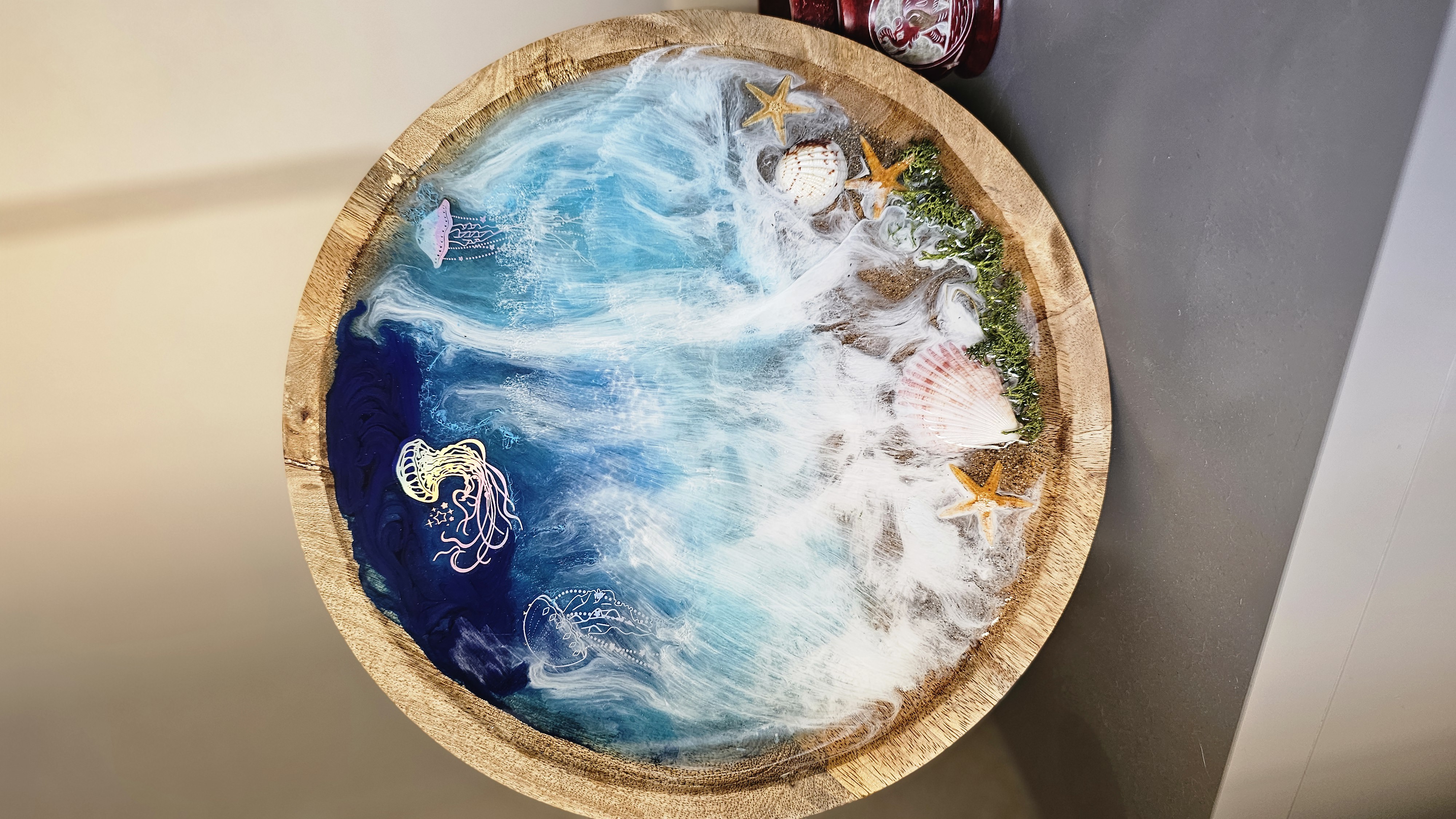 Plato decorativo marino