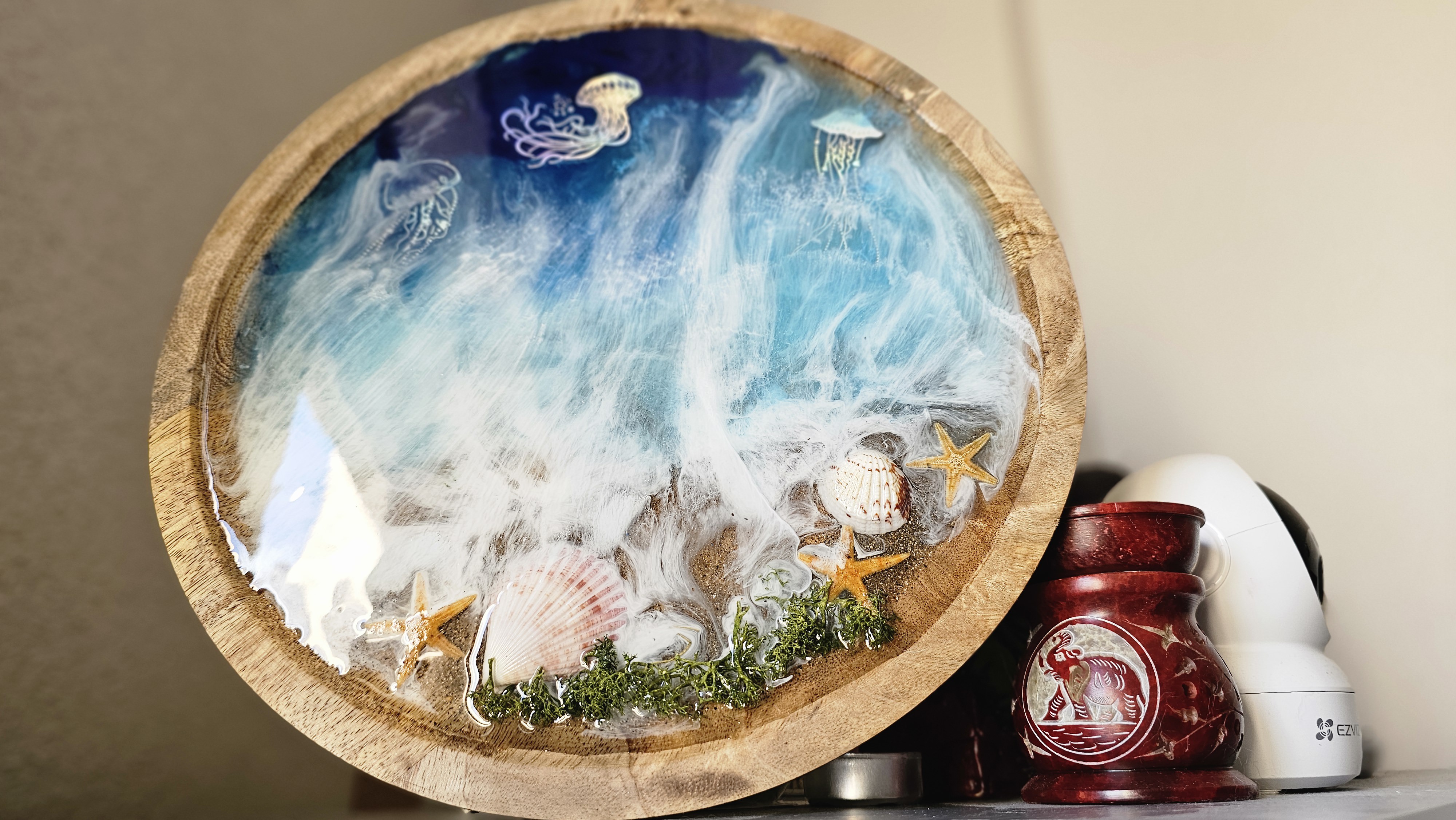 Plato decorativo marino