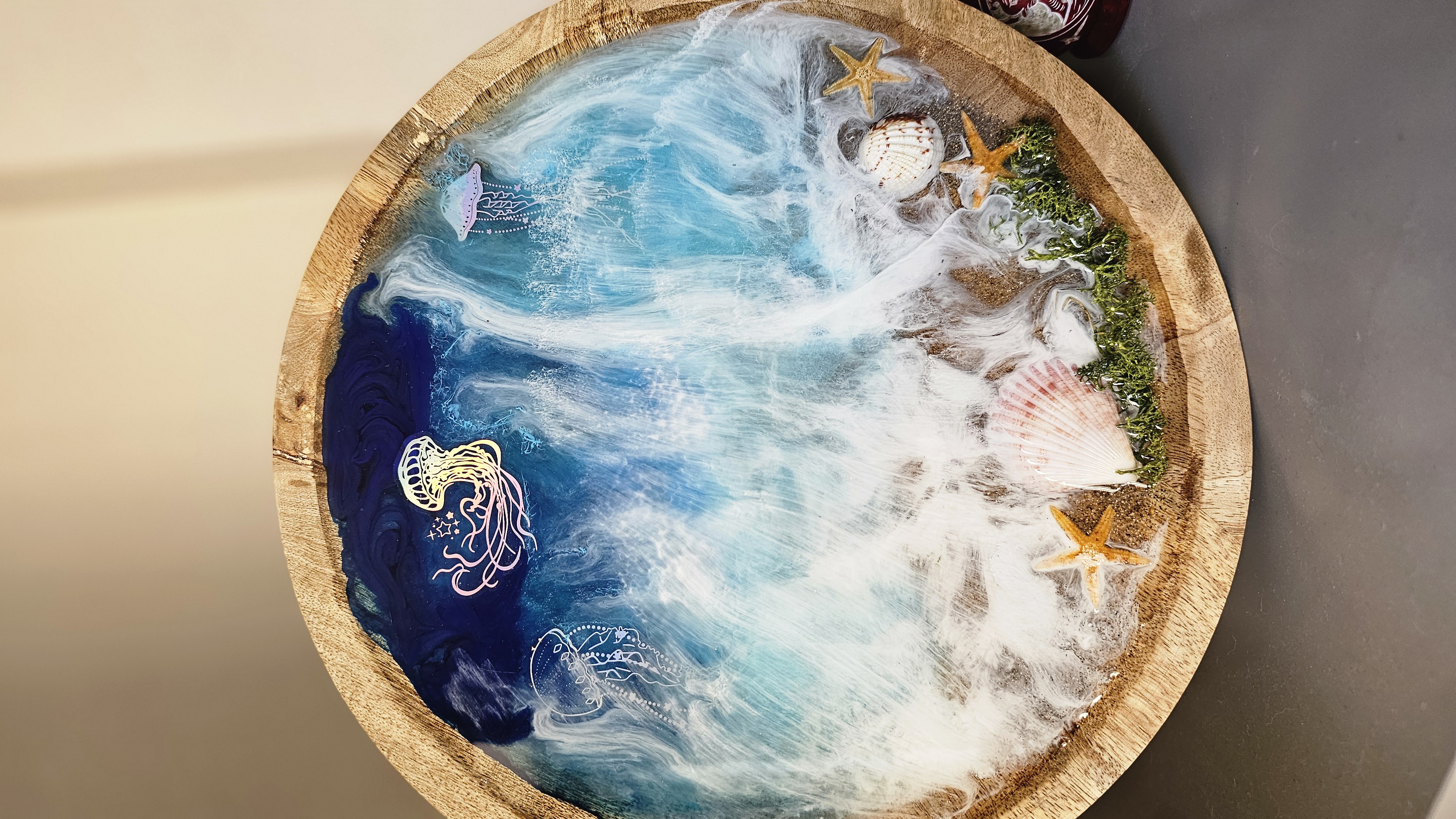 Plato decorativo marino