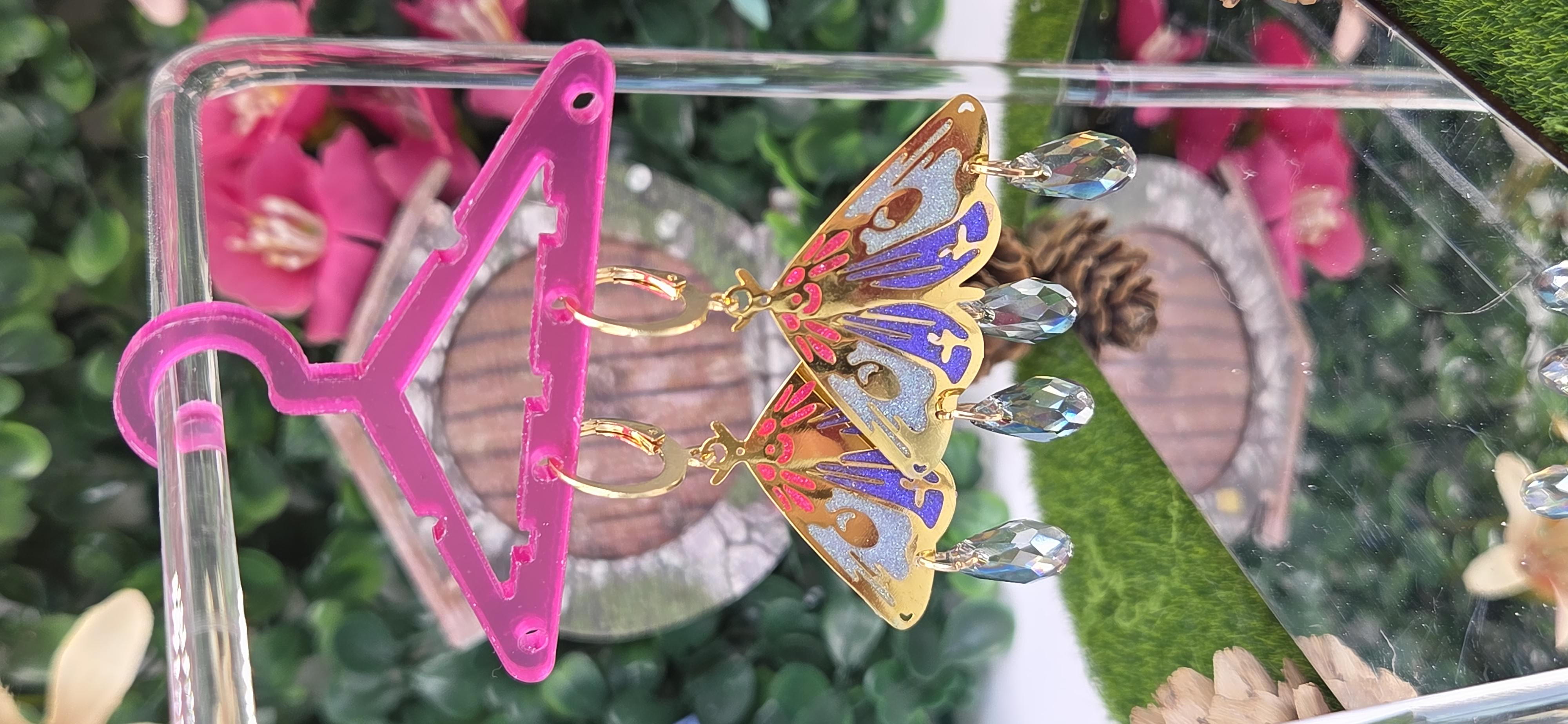 Pendientes Polilla Vidriera