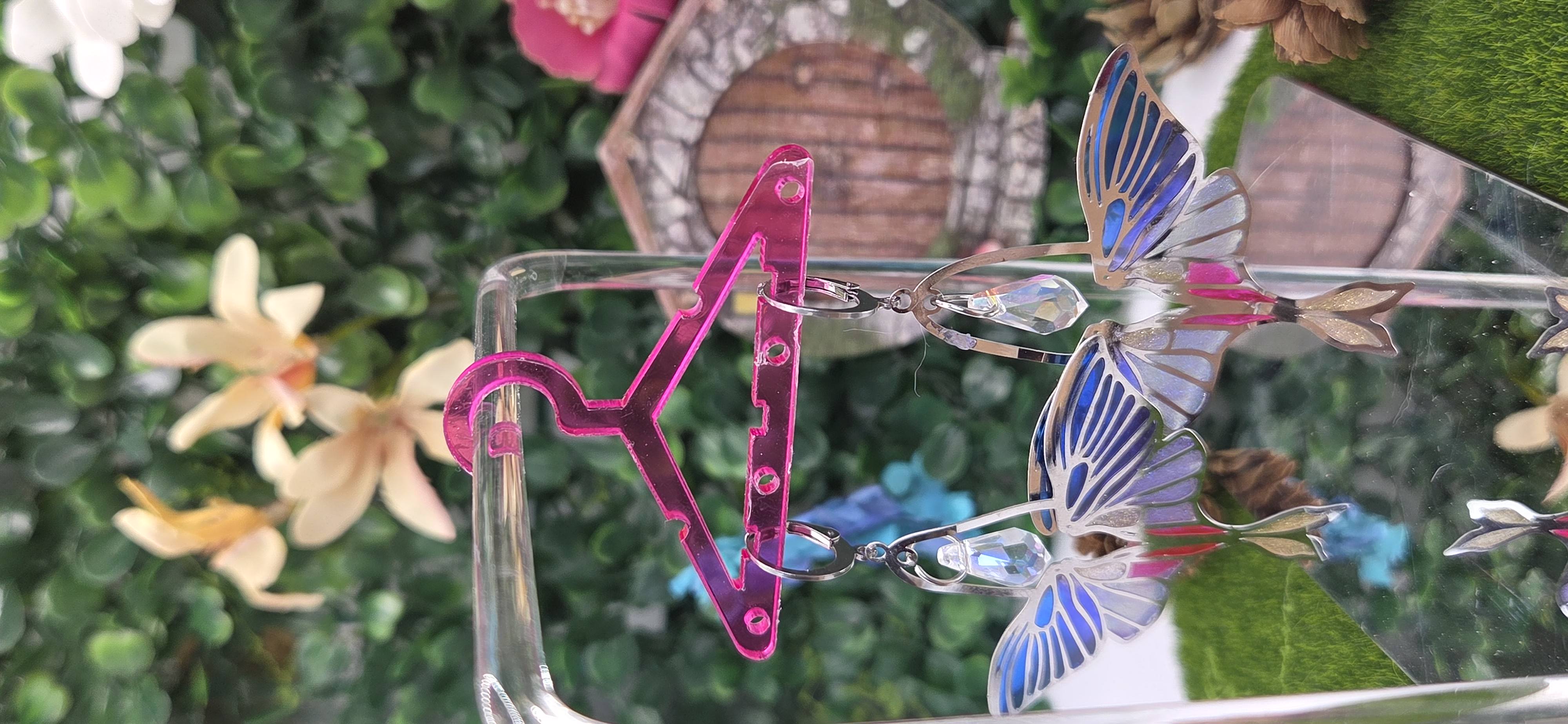 Pendientes Vidriera Luna Moth